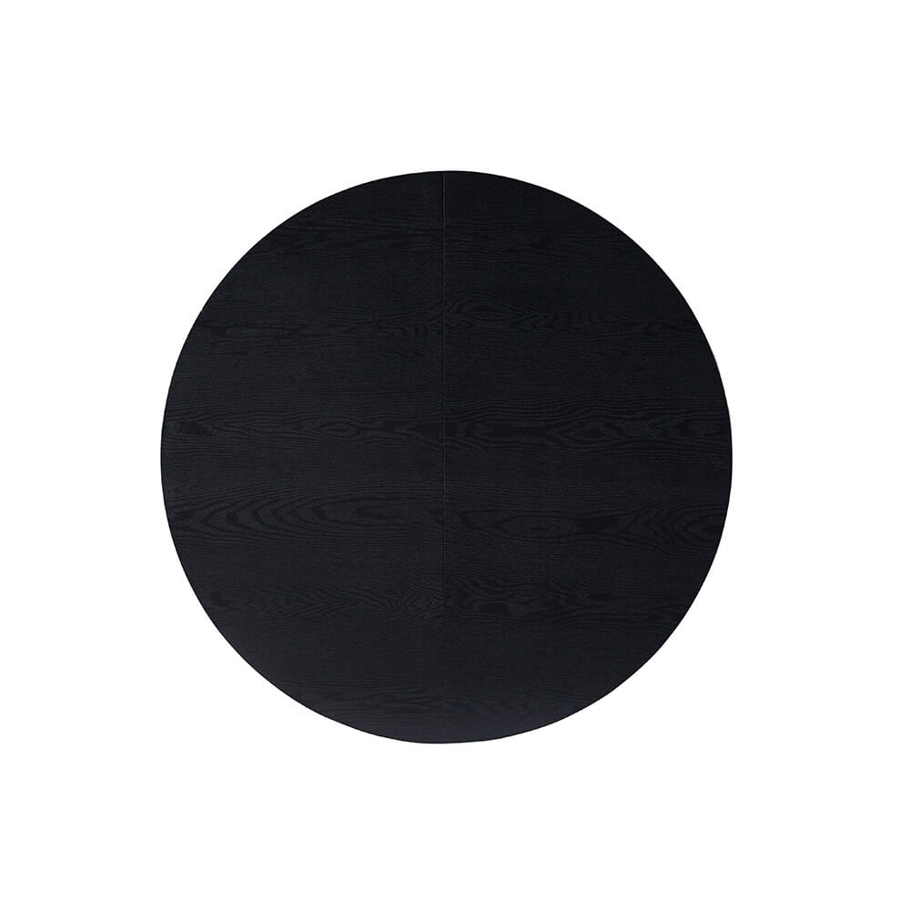 Esstisch Rund Ausziehbar AVENTURA inkl. Sternfuß - 120-160 x 120 cm Dark Oak