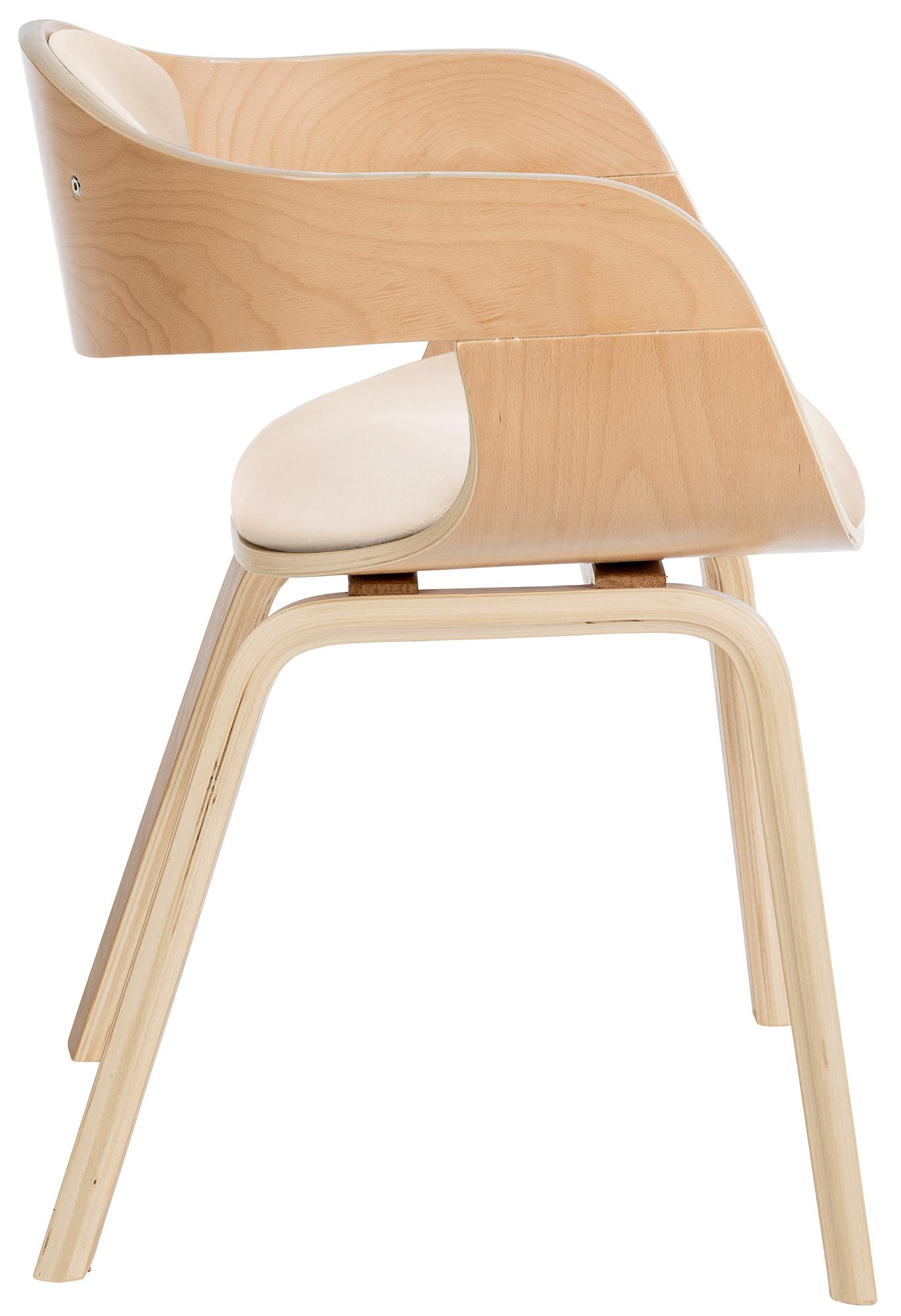 Besucherstuhl Kingston, natura/creme