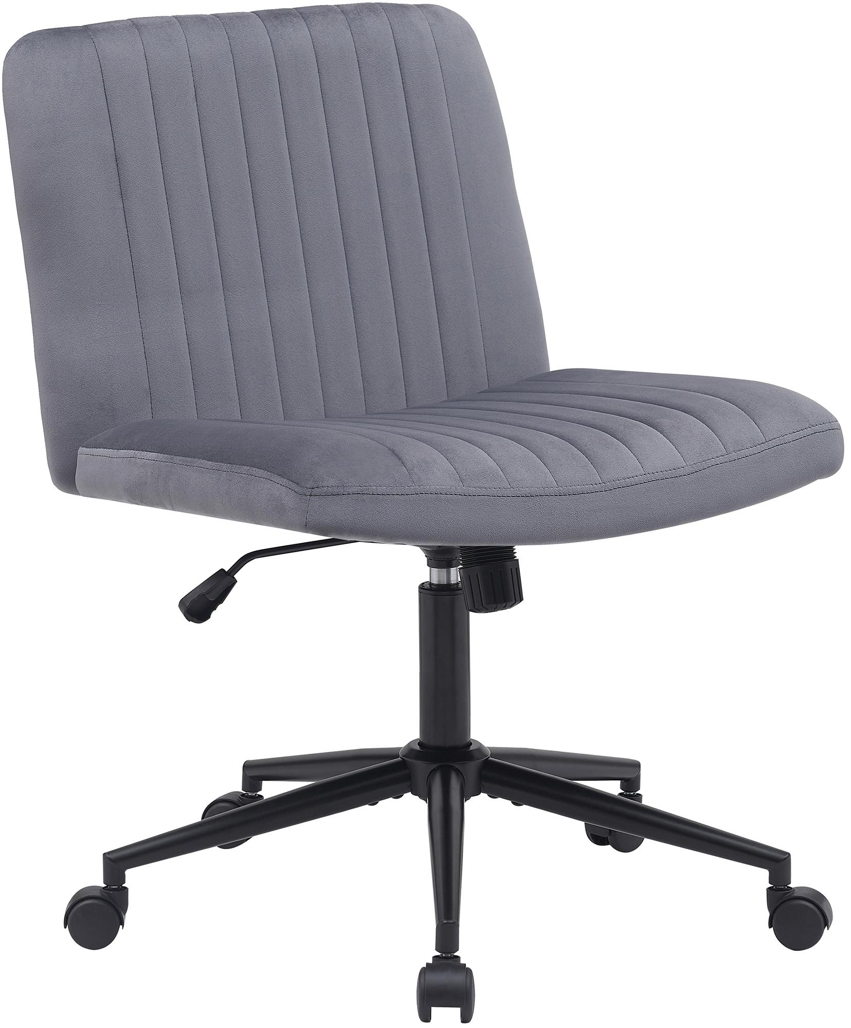 Bürostuhl Kingman Samt, dunkelgrau