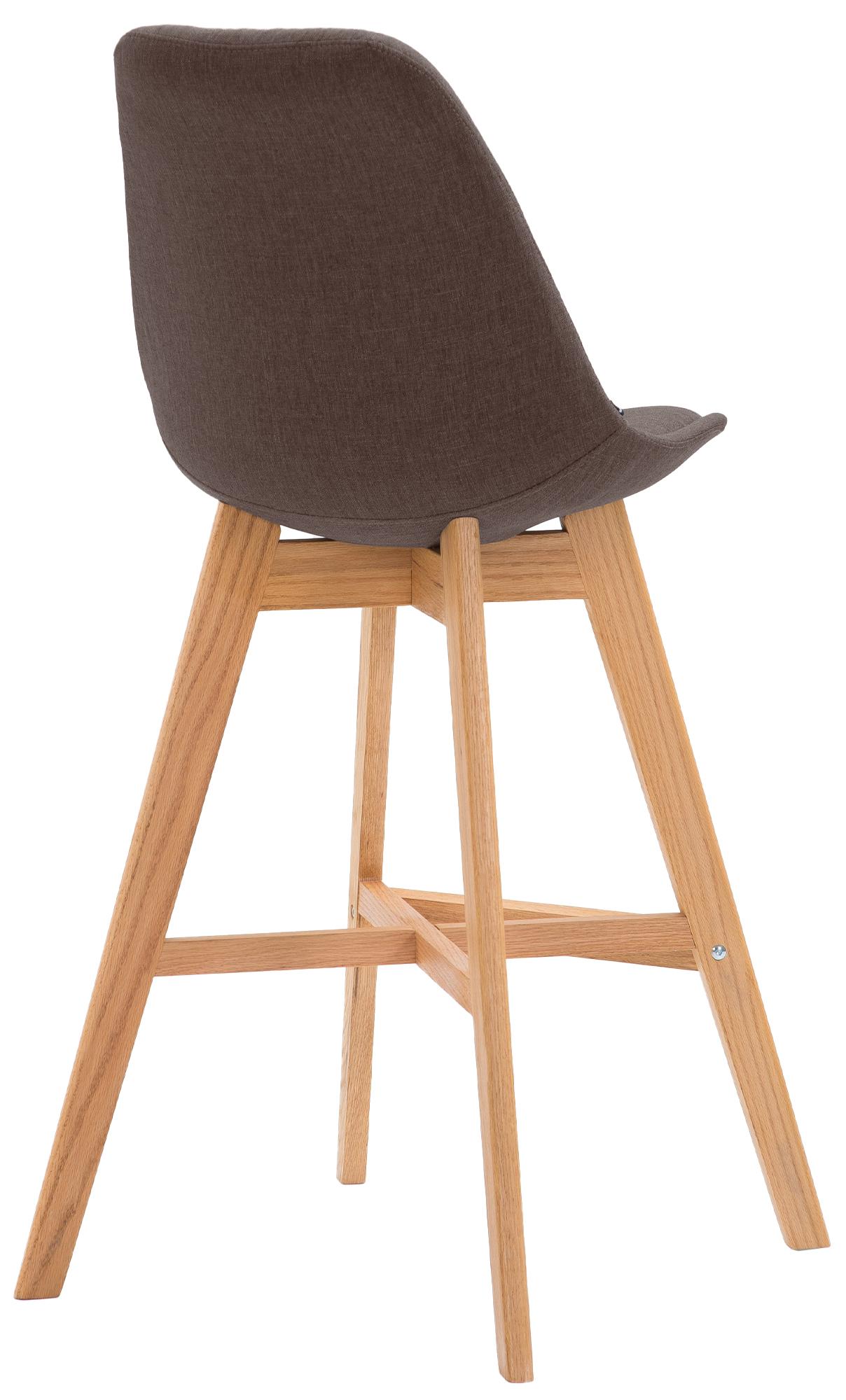 2er Set Barhocker Cannes Stoff natura, braun
