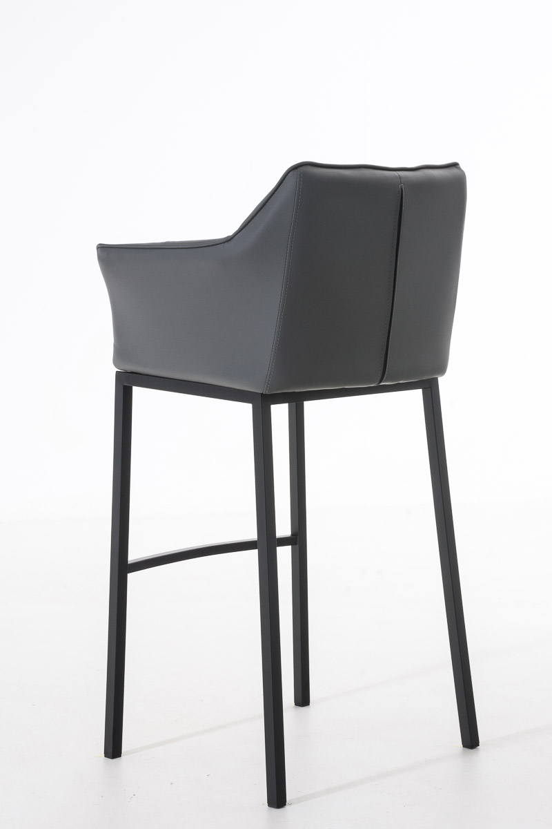 Barhocker Damaso B mit 4-Fuß Gestell, grau