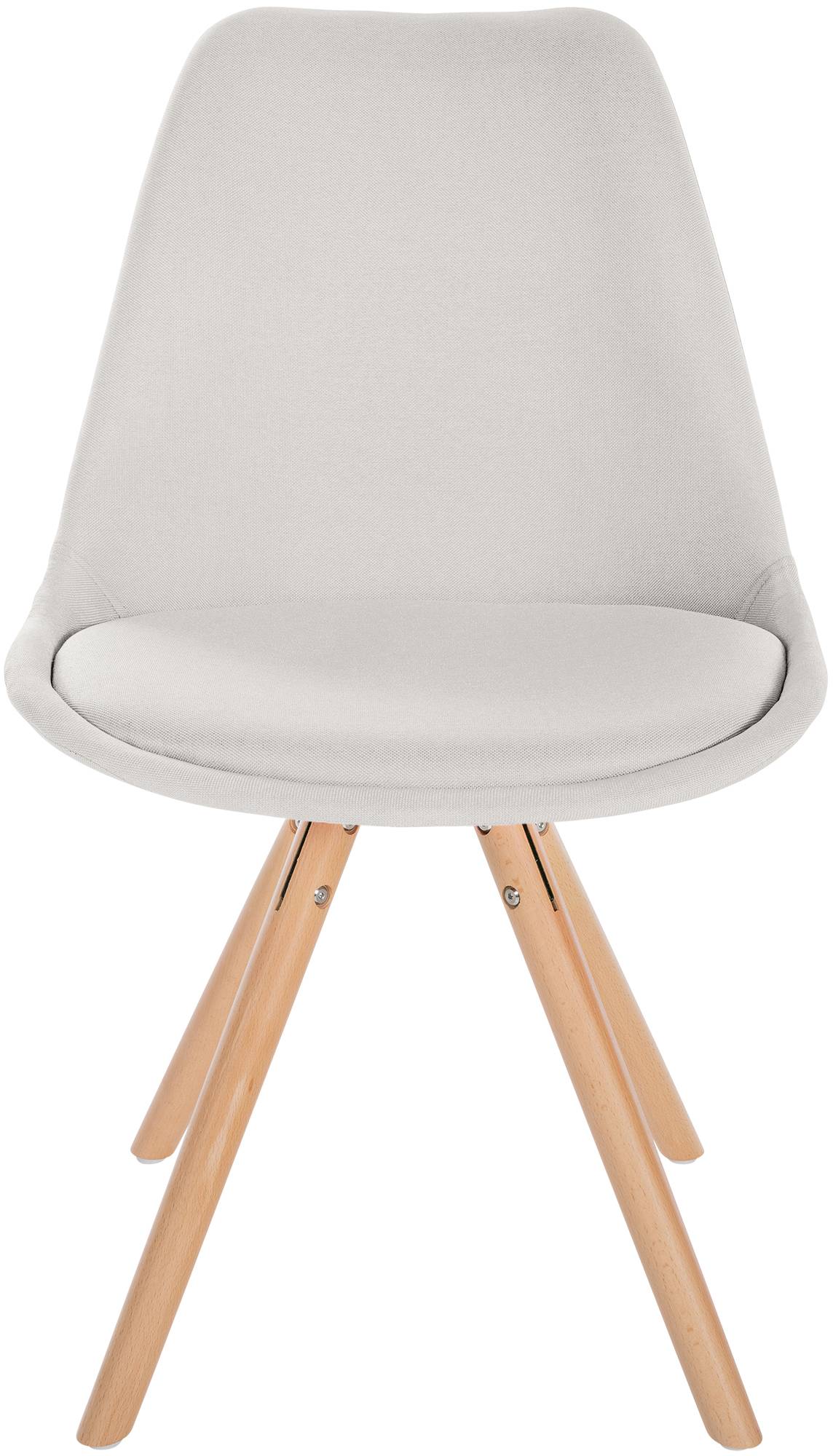 Stuhl Sofia Stoff Rund, creme