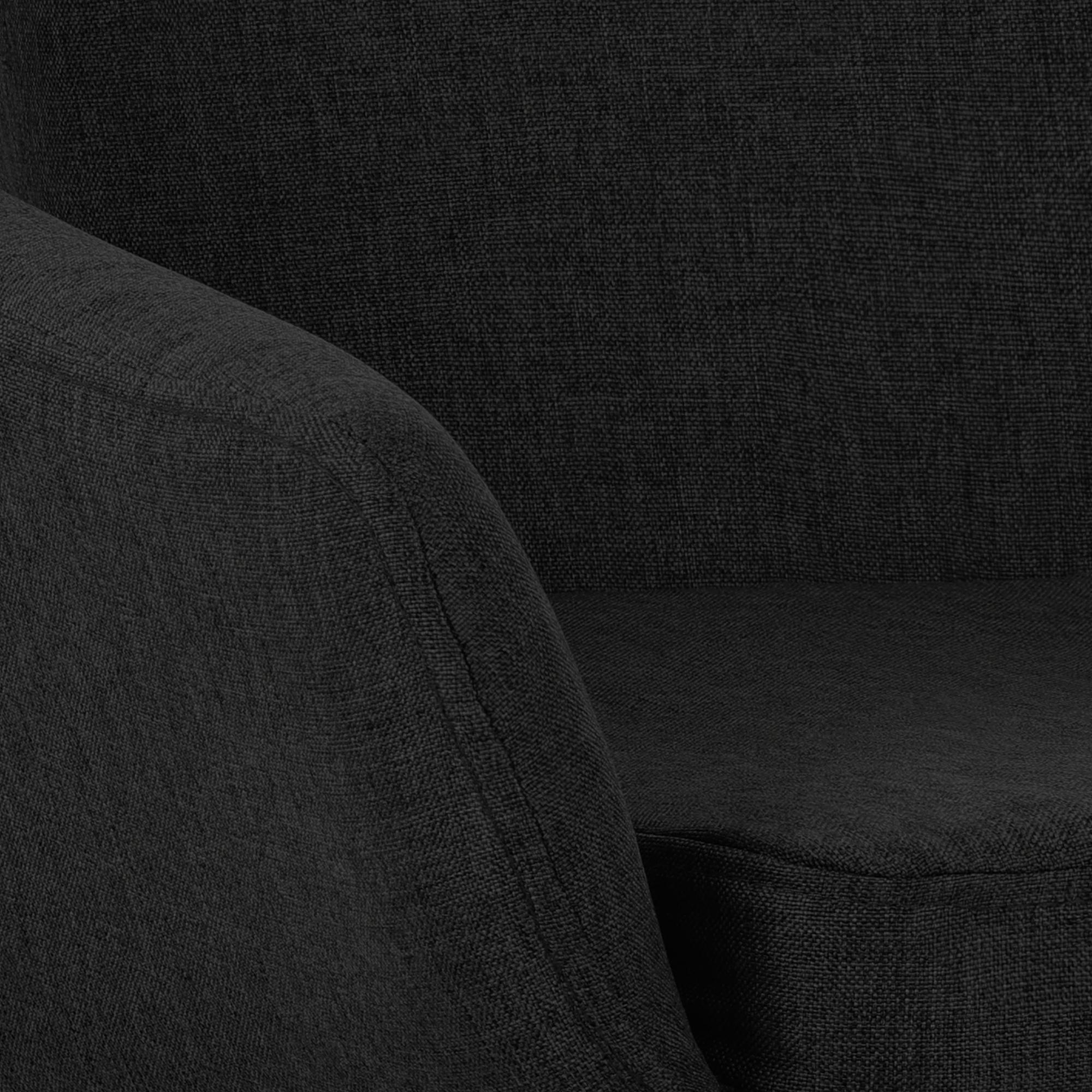 Barhocker Grant Stoff, schwarz