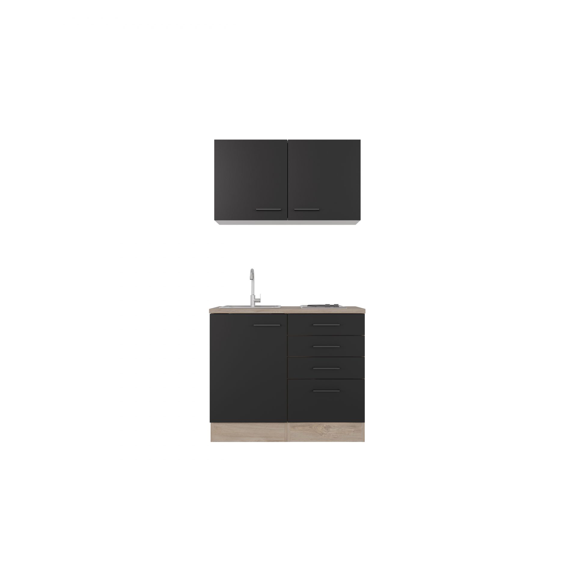 Miniküche Capri 100 cm mit E-Geräten