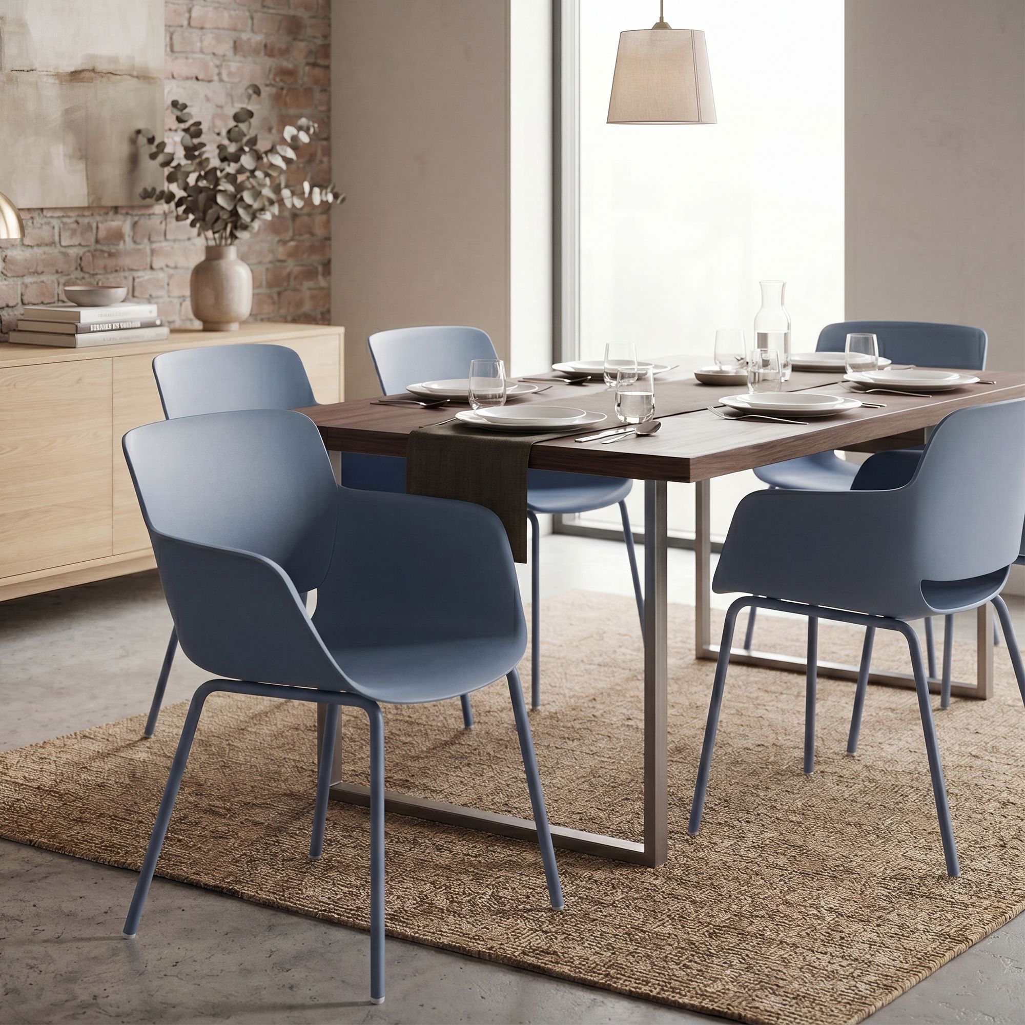 2er Set Stuhl Alpena, blau