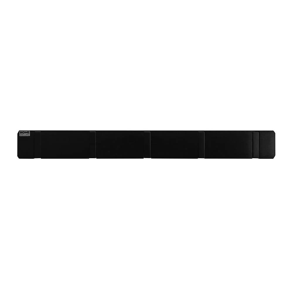 Garderobenleiste HOOK inkl. Haken und Magnete - Schwarz