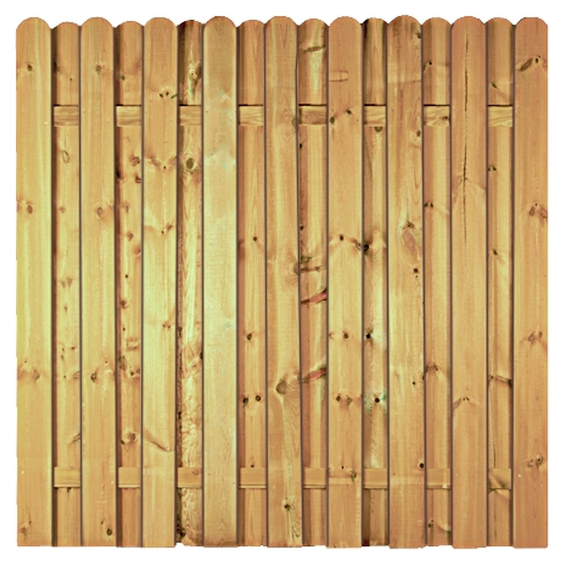 LIEKE-Serie gerade 180 x 180 cm, ohne Rahmen, kdi grün, Lamellen 14 x 120 mm, geschraubt