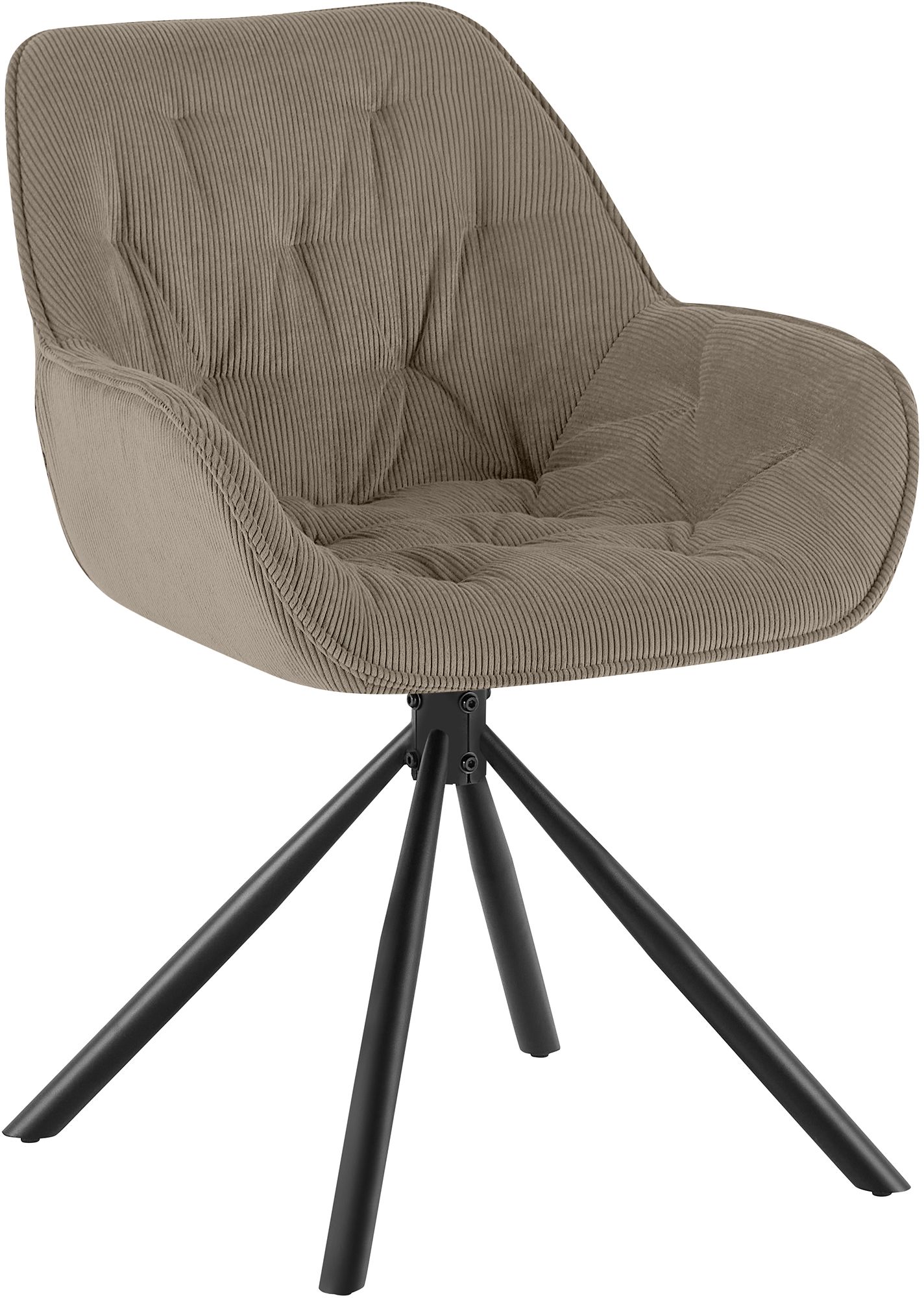 Esszimmerstuhl Rimio Cord, taupe