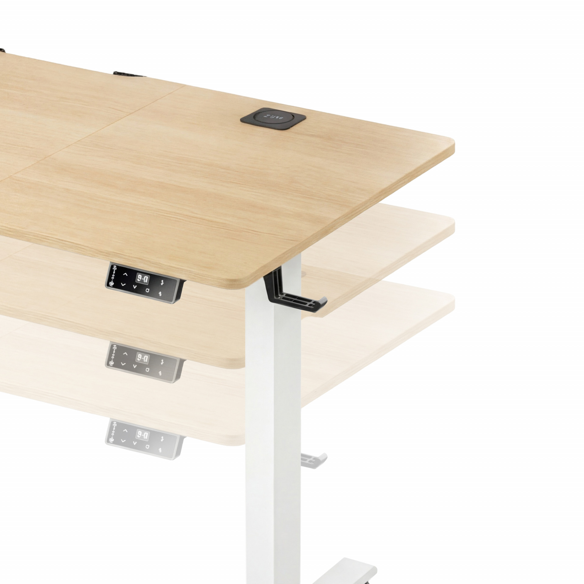 Höhenverstellbarer Schreibtisch Beige 160x75x72-117cm