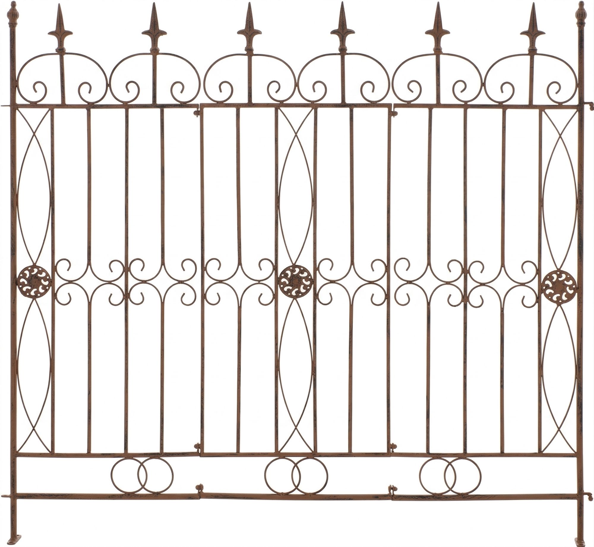 Gartenzaun Mangold, antik braun