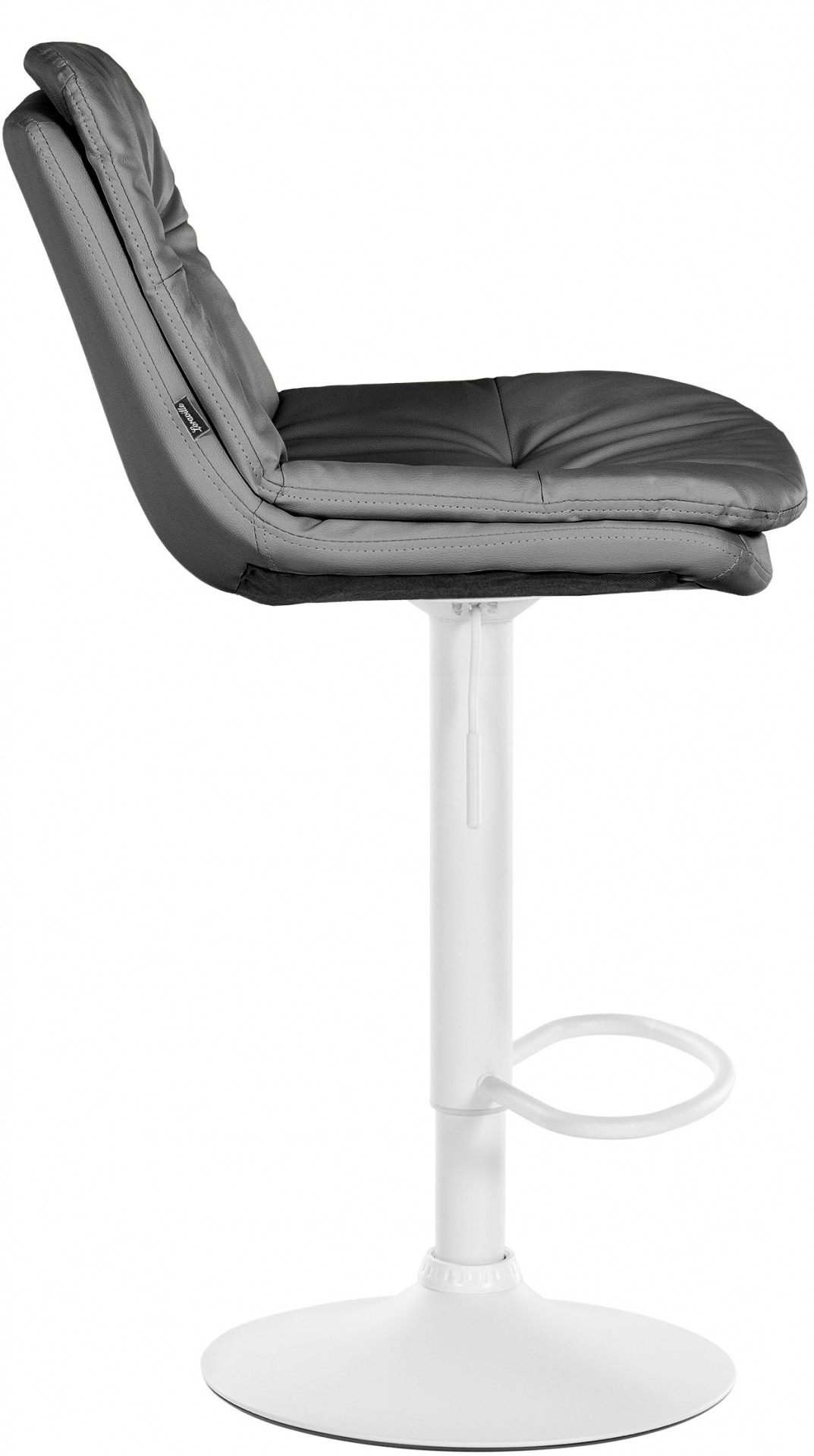 Barhocker Laurel Kunstleder weiß, grau