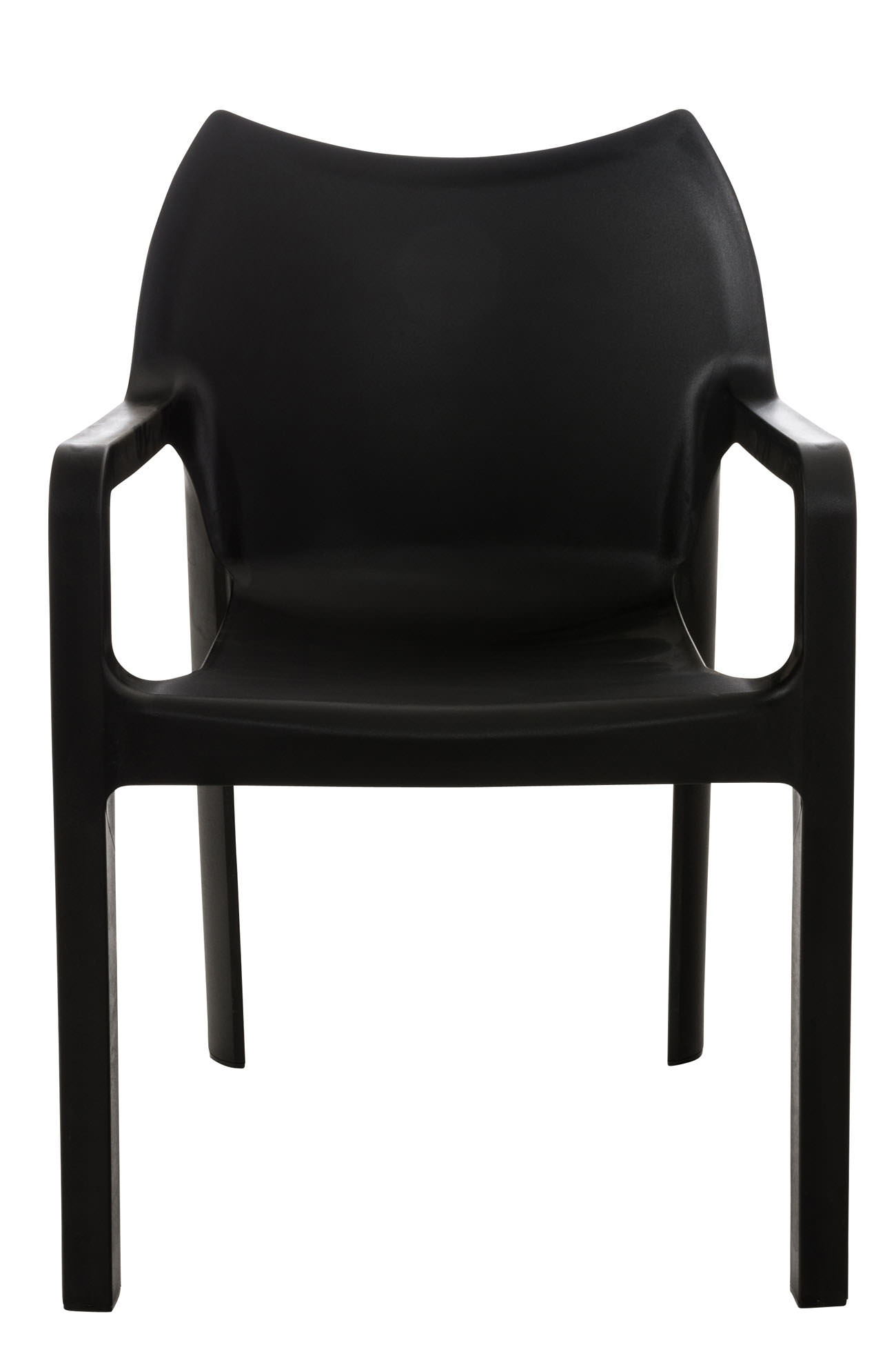 2er SET Stapelstuhl DIVA, schwarz