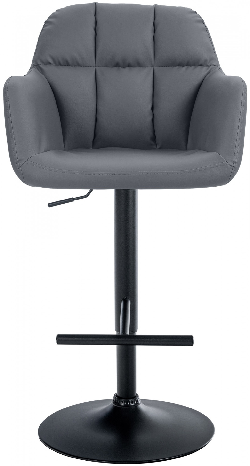 Barhocker Natoma Kunstleder schwarz, grau