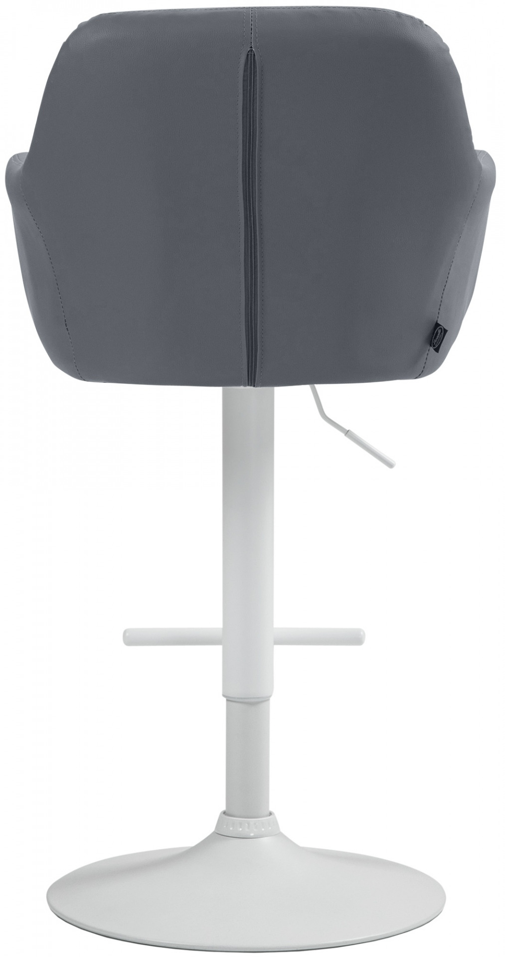 Barhocker Natoma Kunstleder weiß, grau