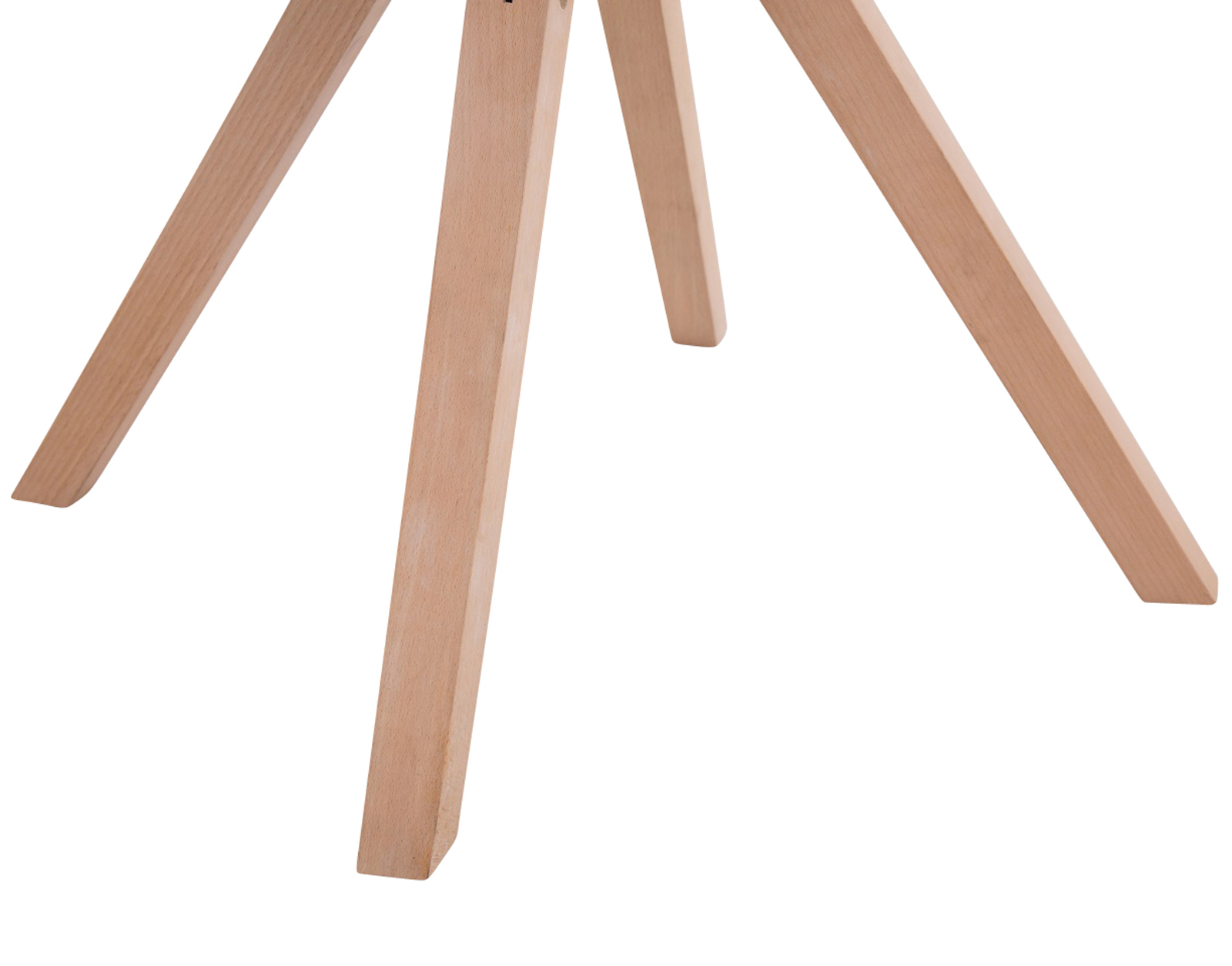 4er Set Besucherstuhl Toulouse Stoff Square Natura, braun