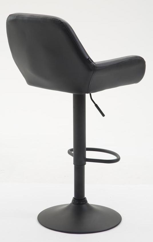 2er Set Barhocker Braga Kunstleder schwarz, schwarz