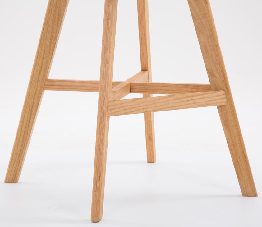 2er Set Barhocker Cannes Kunstleder natura, creme
