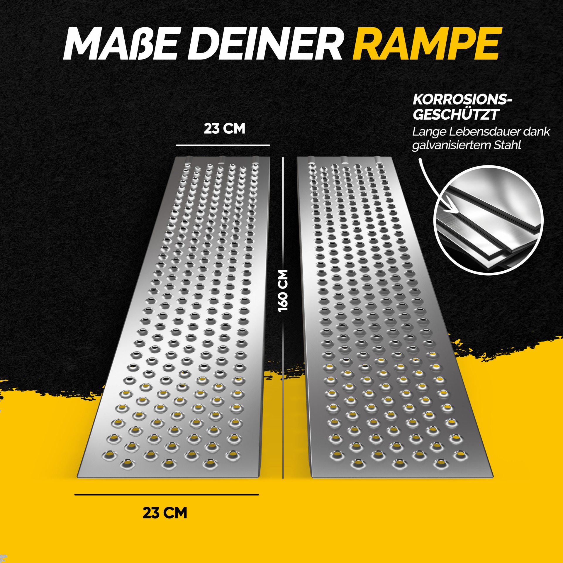 Auffahrrampe 2er-Set 400kg