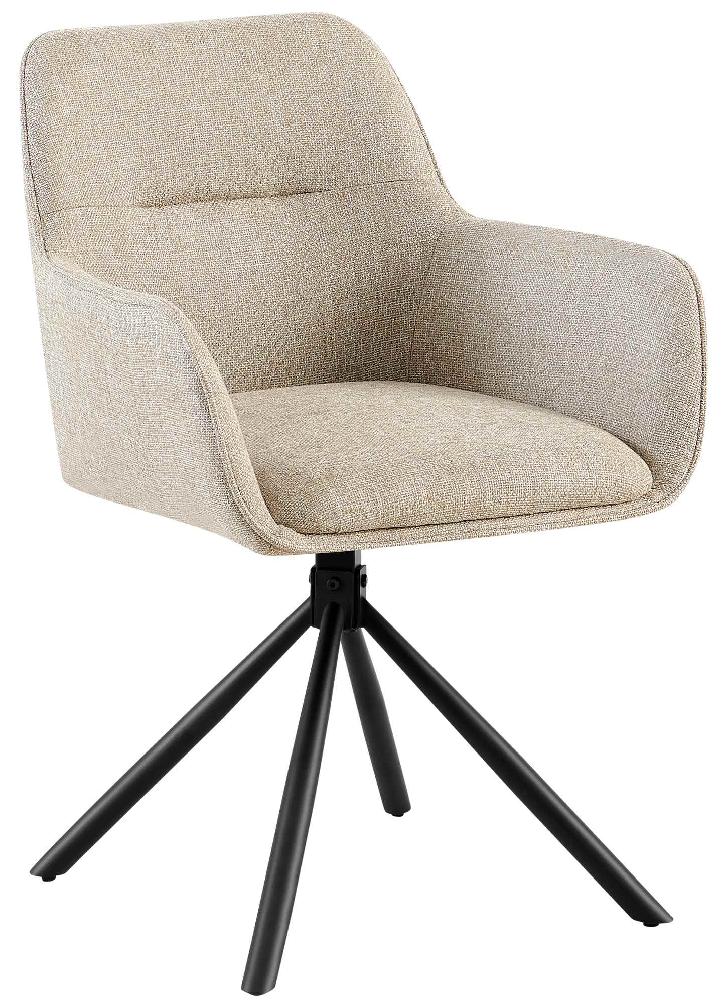 Stuhl Tipton Stoff, taupe