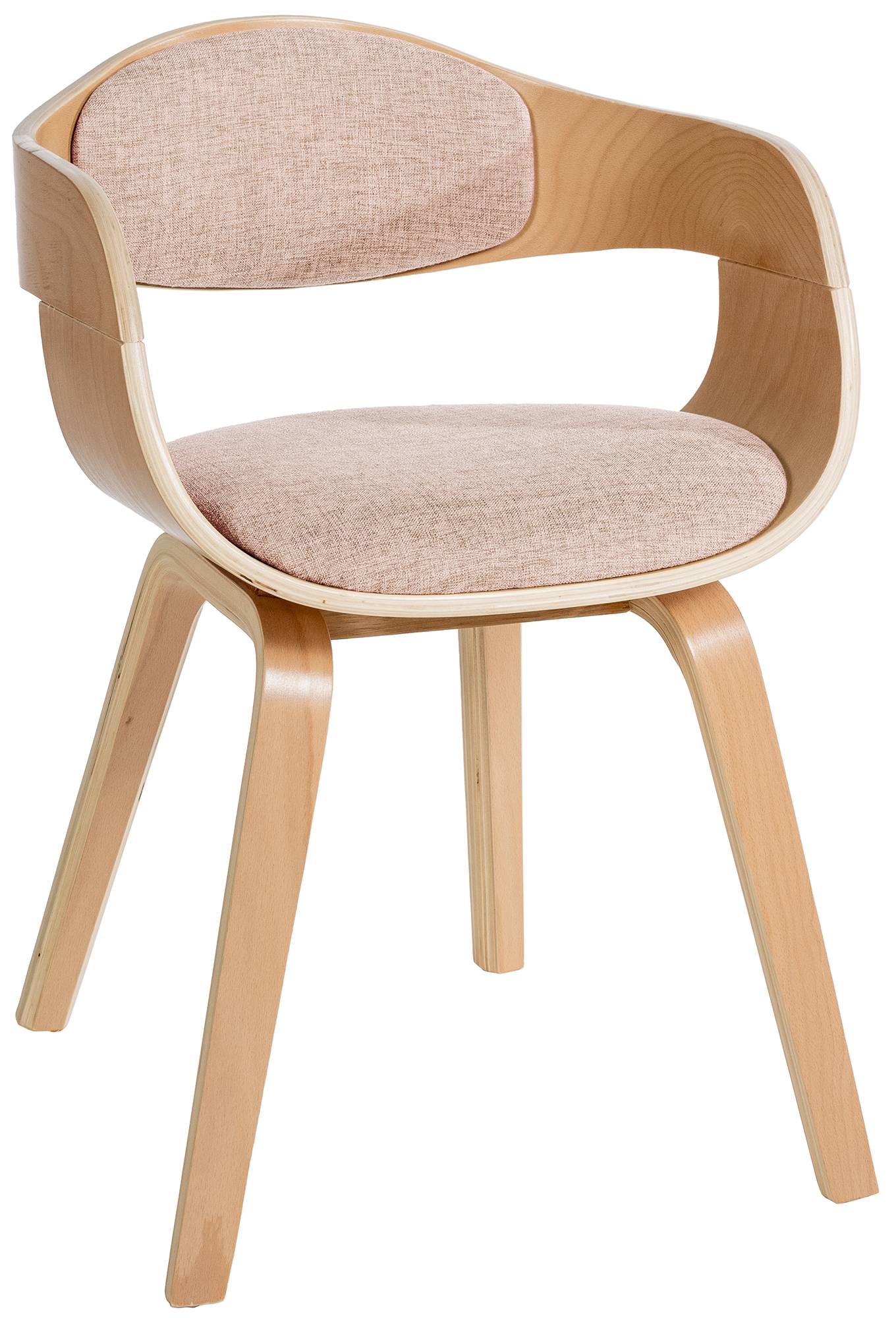 Besucherstuhl Kingston Stoff, natura/creme