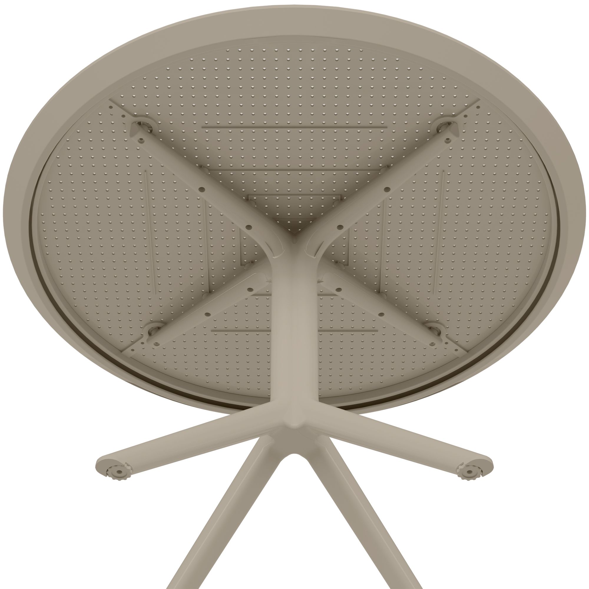 Tisch Sky rund 105 cm, taupe