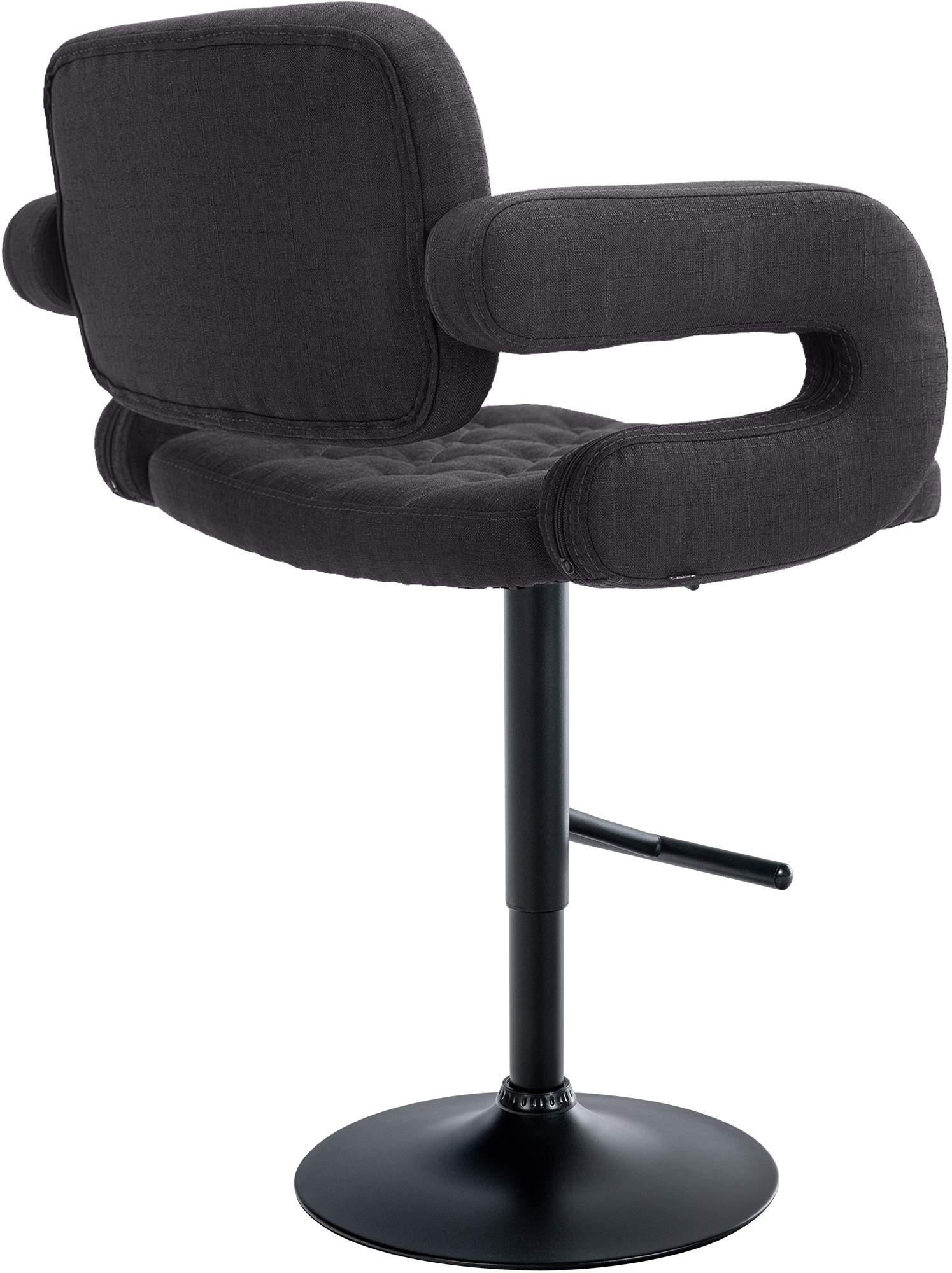 Barhocker Dublin STOFF schwarz, schwarz