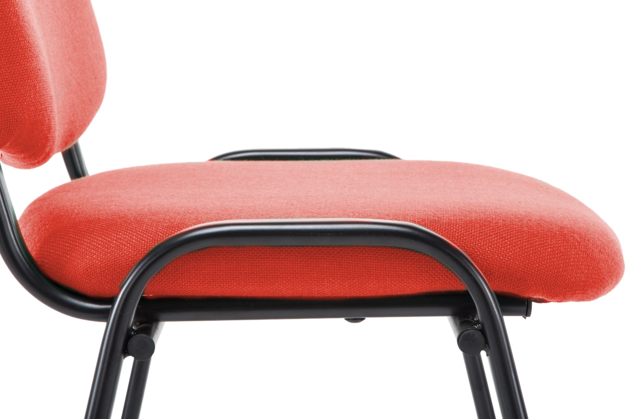 Besucherstuhl Ken V2 Stoff, rot