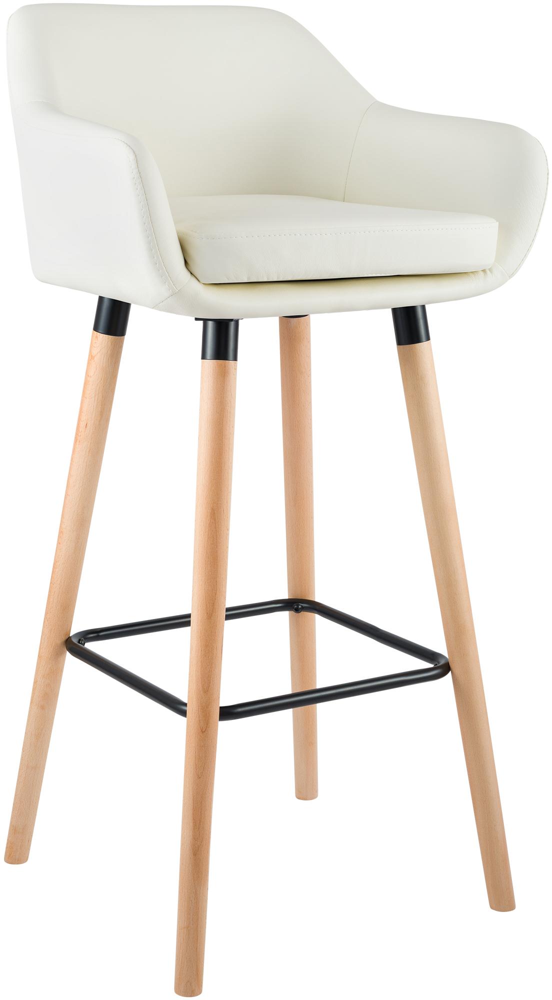 Barhocker Grant Kunstleder, creme