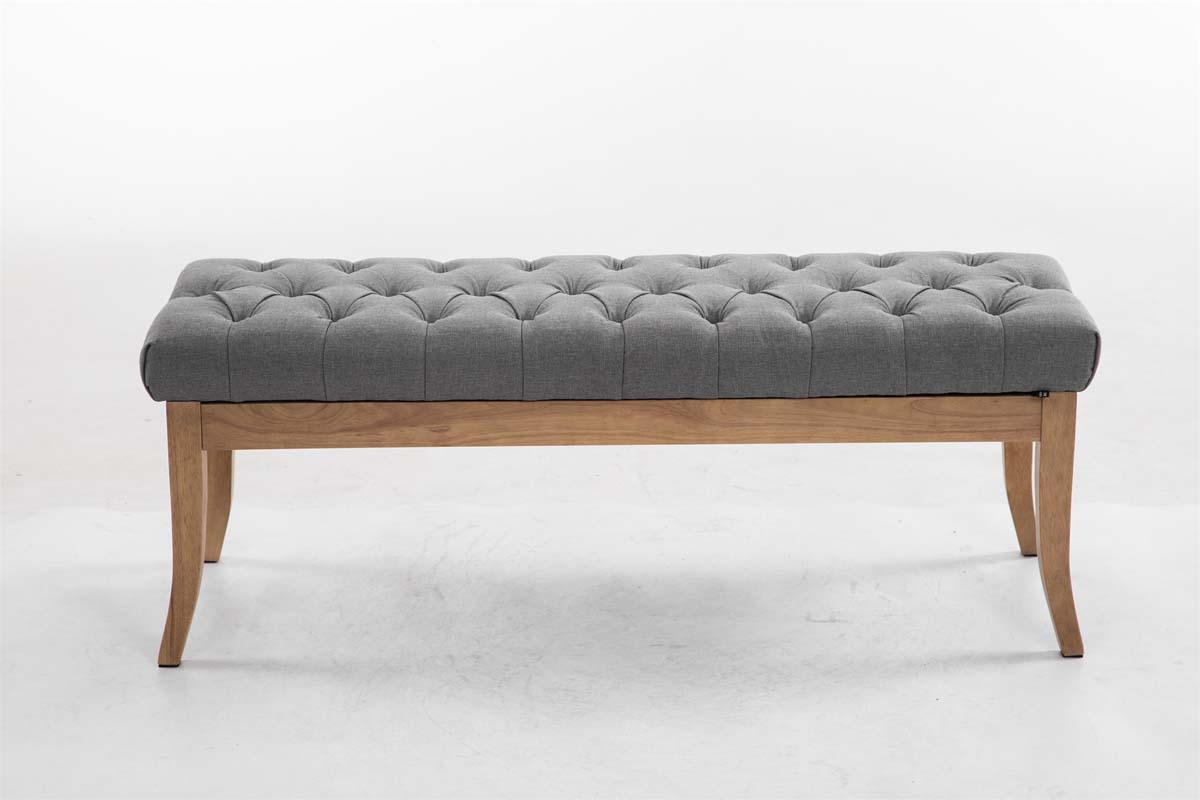 Sitzbank Ramses Stoff antik-hell 120, grau