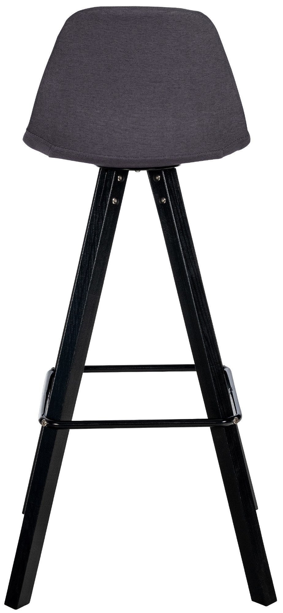2er Set Barhocker Corbin Stoff Square, dunkelgrau