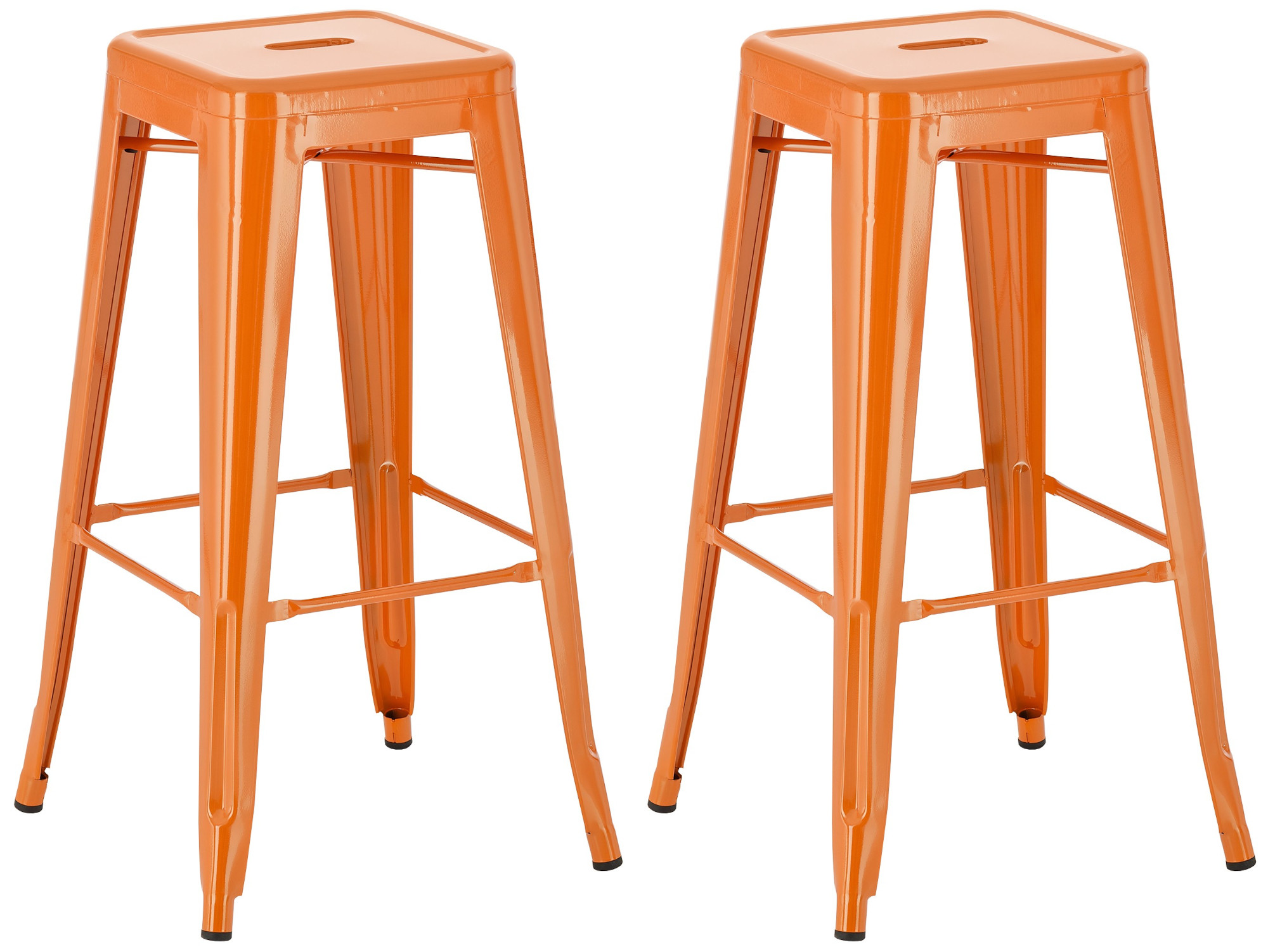 2er Set Barhocker Joshua, orange