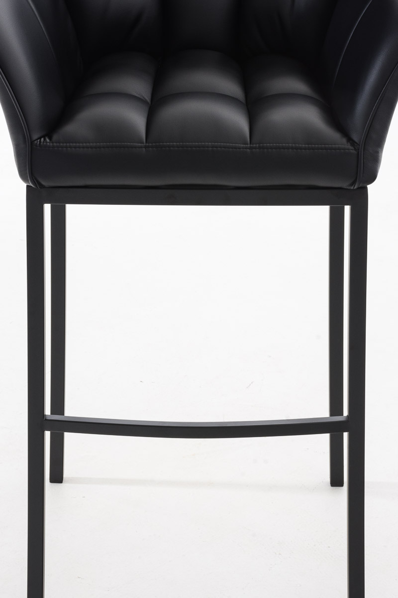 Barhocker Damaso B mit 4-Fuß Gestell, schwarz