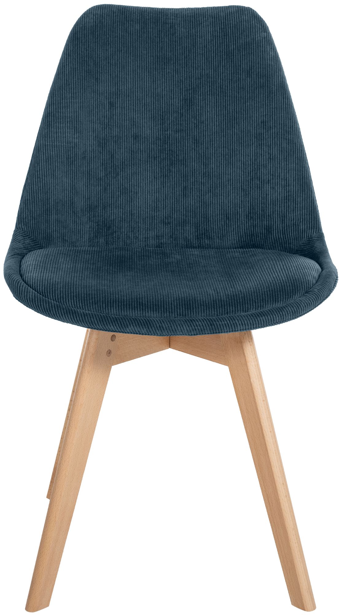 Stuhl Linares Cord, dunkelblau