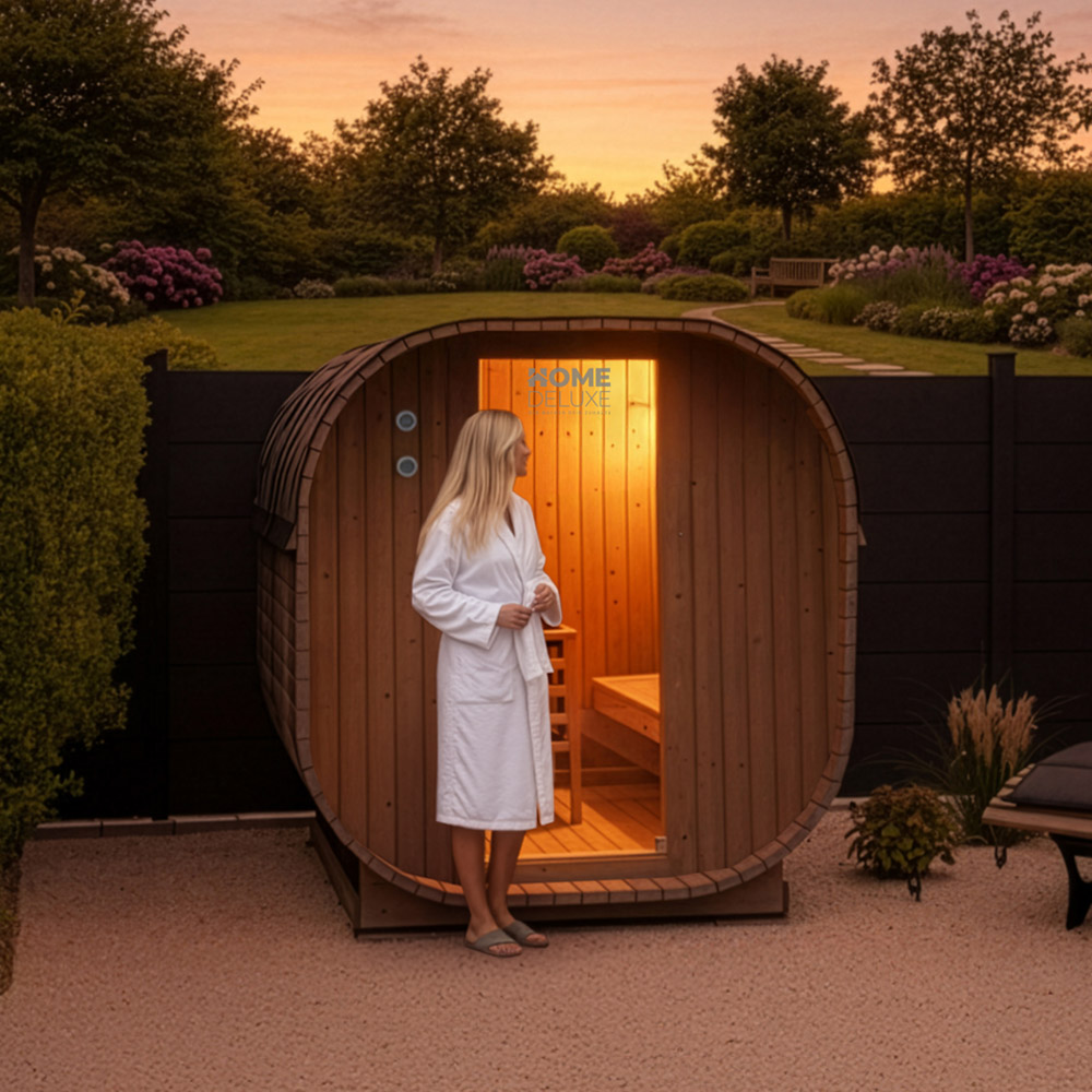 Outdoor Sauna CUBE M - 194 x 120 cm für 2 Personen