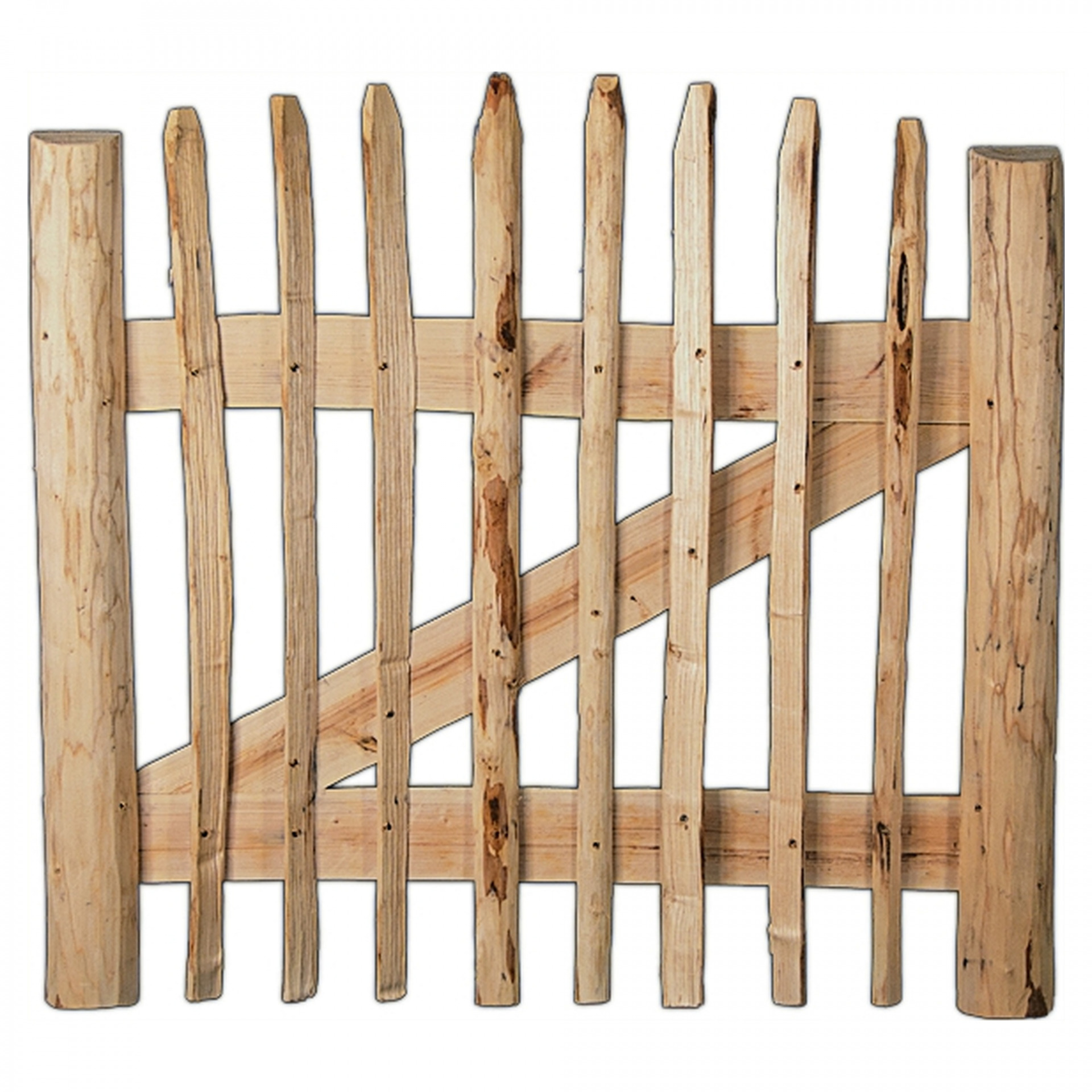 ROLLO-Lattenzauntor, Breite ca. 100 cm, ohne Beschlag, Lattenabstand 8-10 cm, Höhe 90 cm