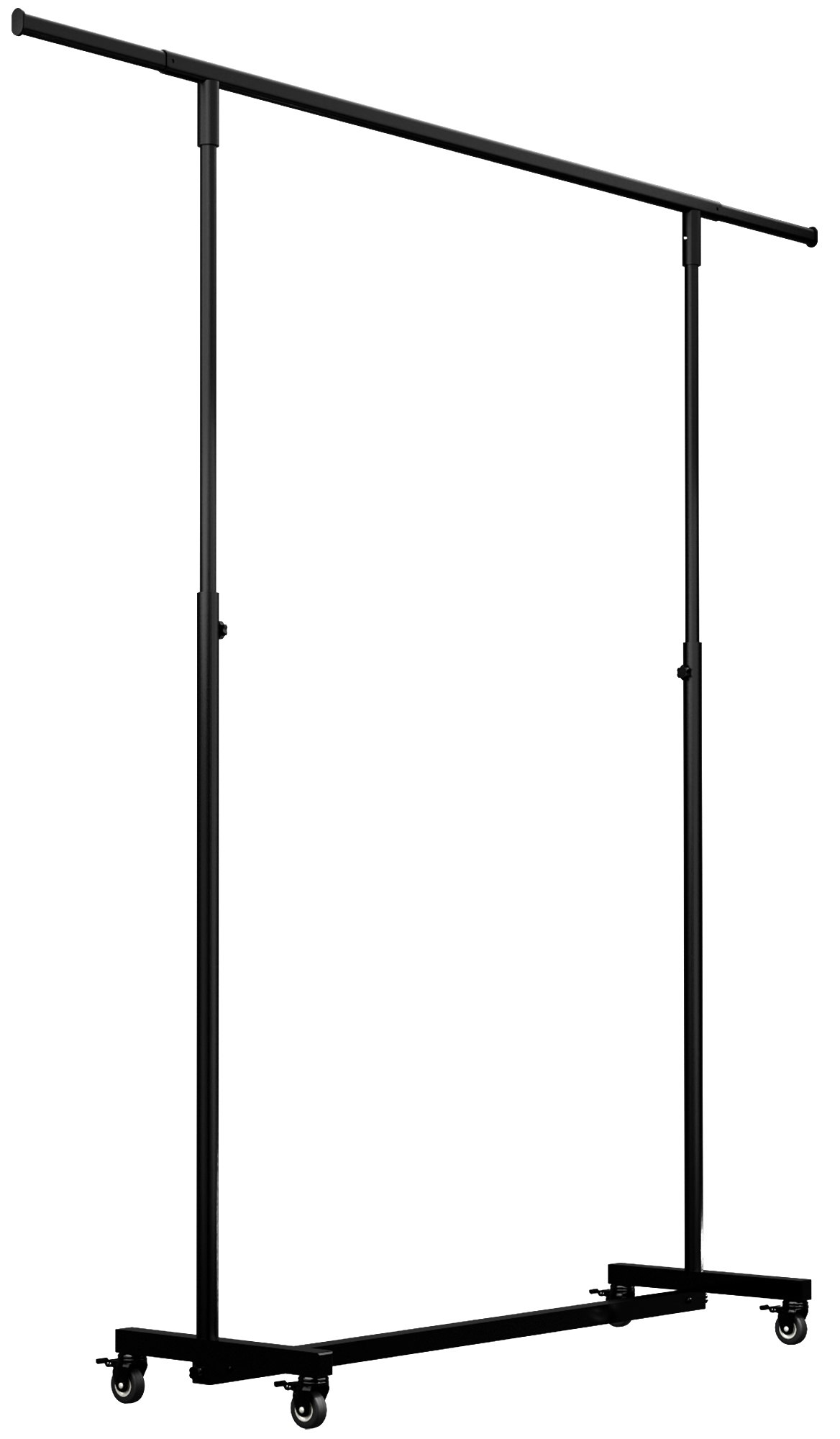 Klappbare Kleiderständer Soran 120x50x188, schwarz
