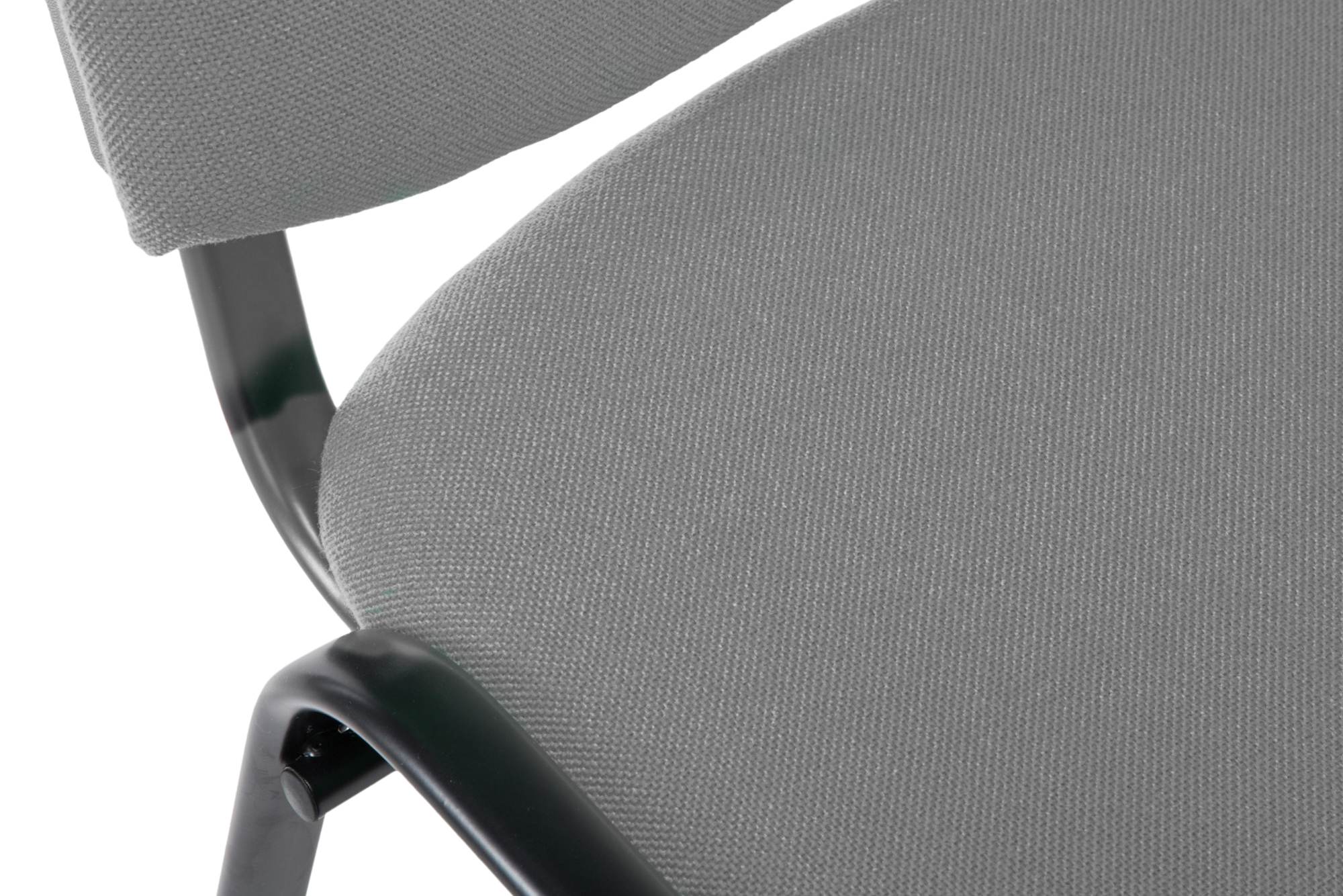 Besucherstuhl Ken V2 Stoff, grau