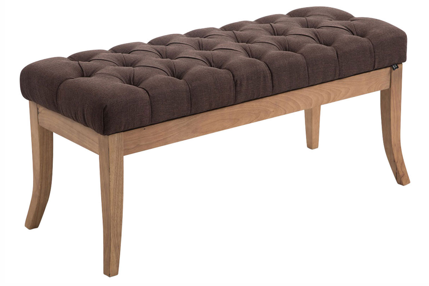 Sitzbank Ramses Stoff antik-hell 100, braun