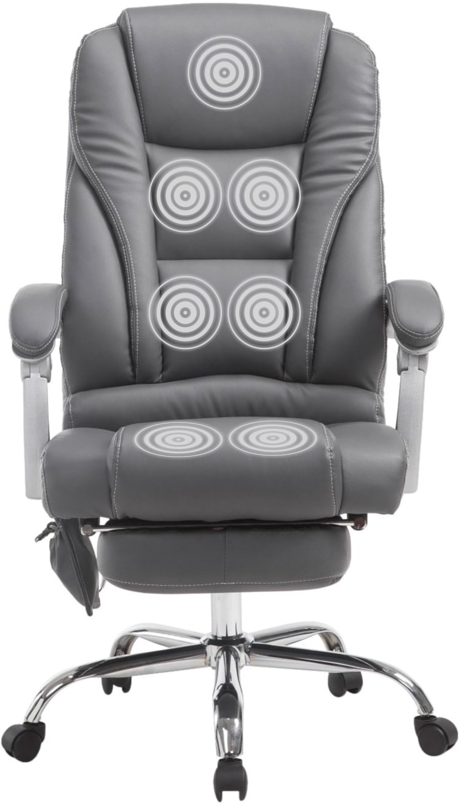 Bürostuhl Pacific mit Massagefunktion, grau