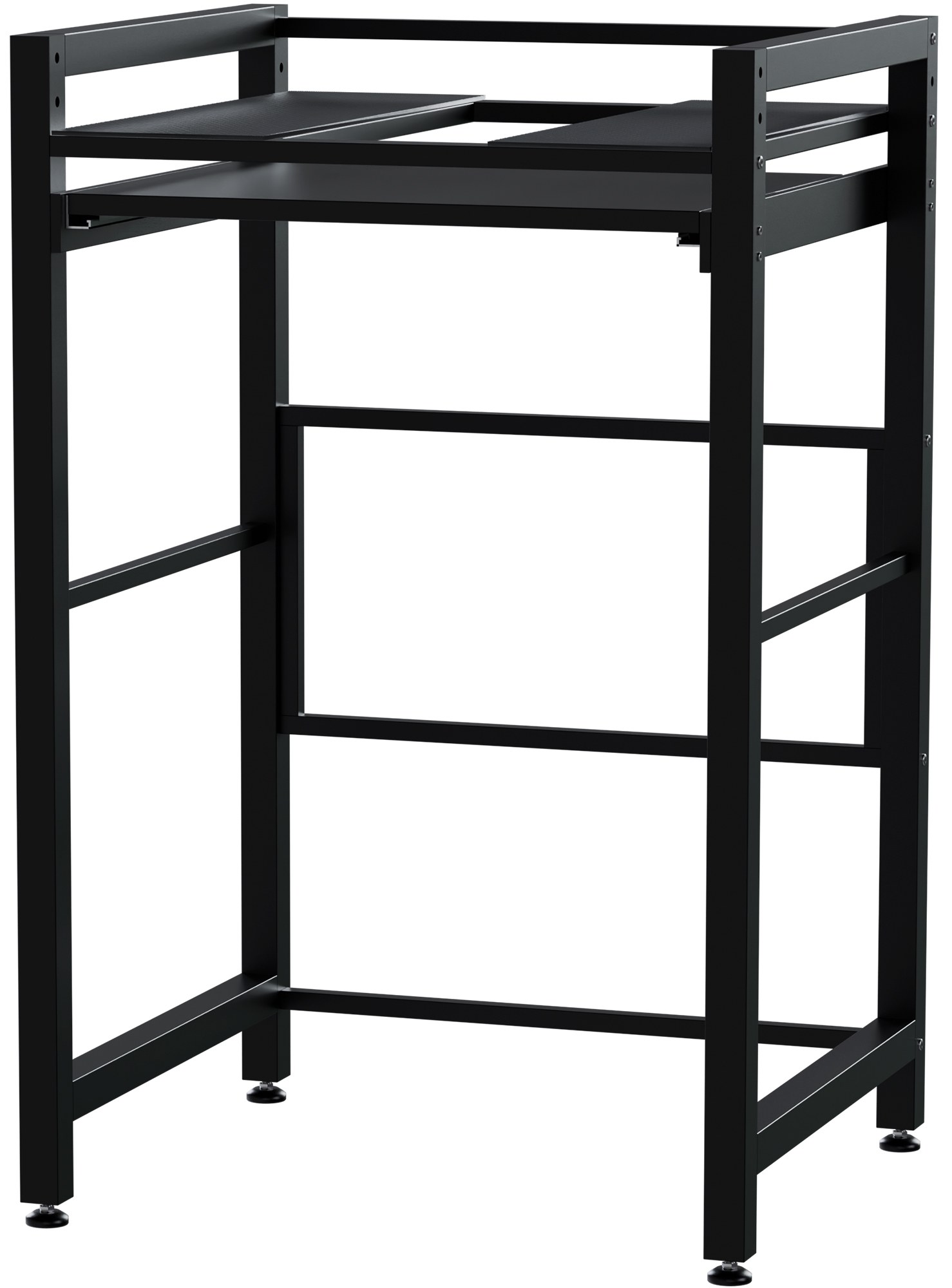 Waschmaschinenregal Alara, schwarz