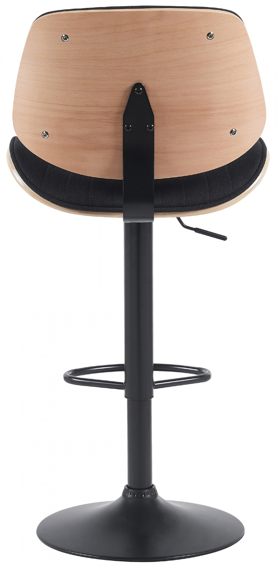 Barhocker Clawson Stoff schwarz, natura/schwarz