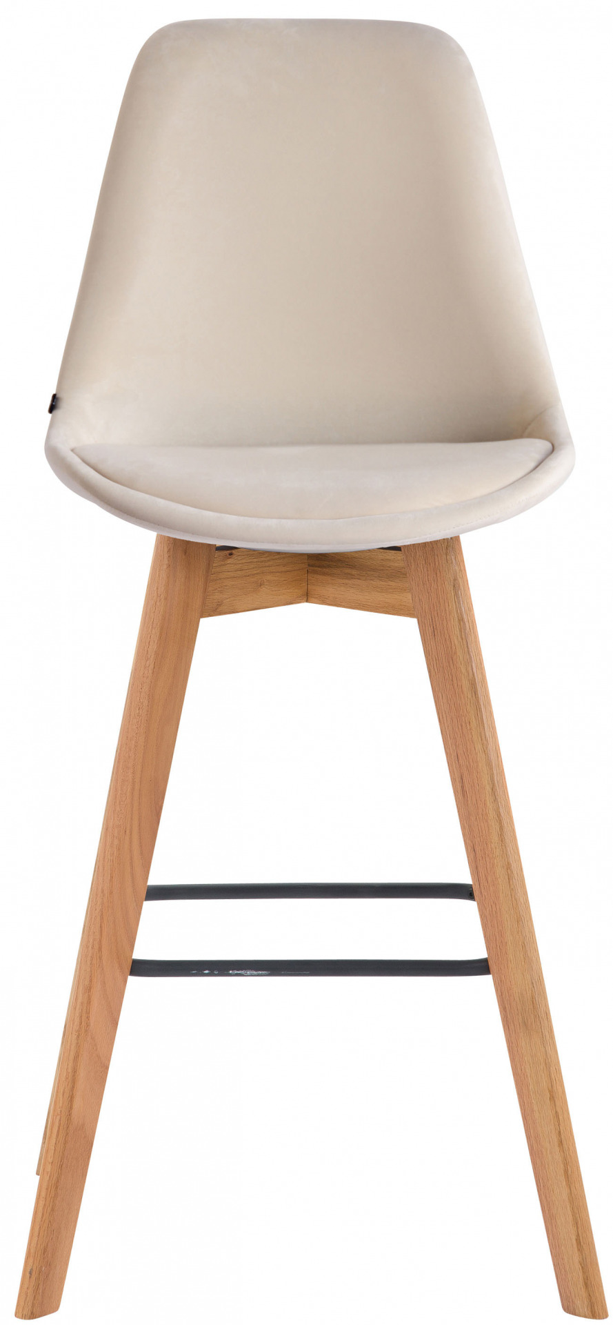 Barhocker Metz Samt natura, creme