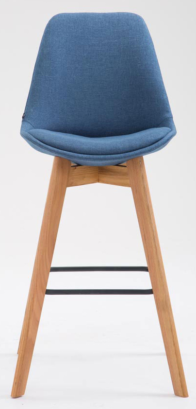 2er Set Barhocker Metz Stoff natura, blau