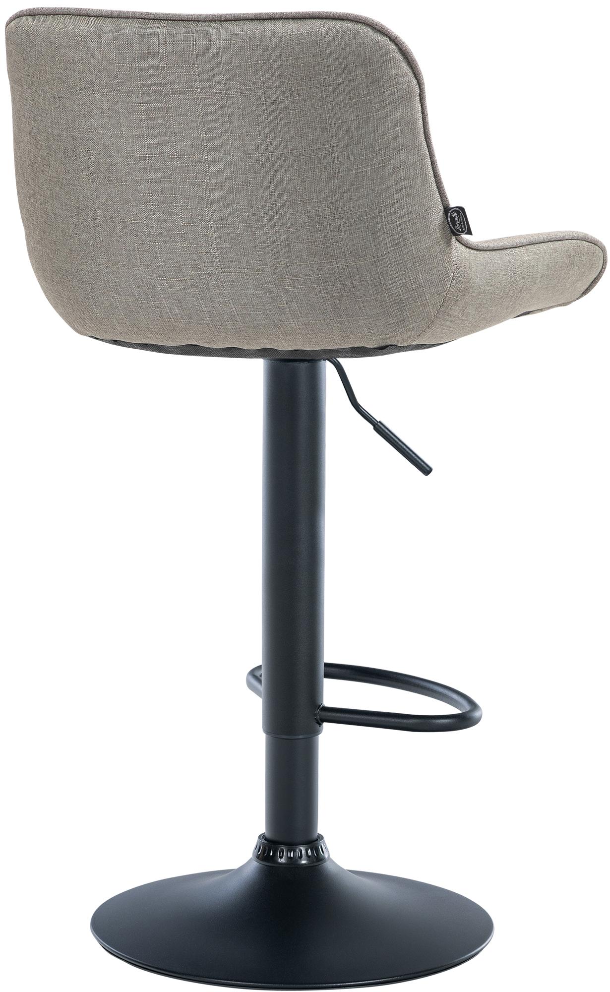 2er Set Barhocker Vonore Stoff schwarz, taupe
