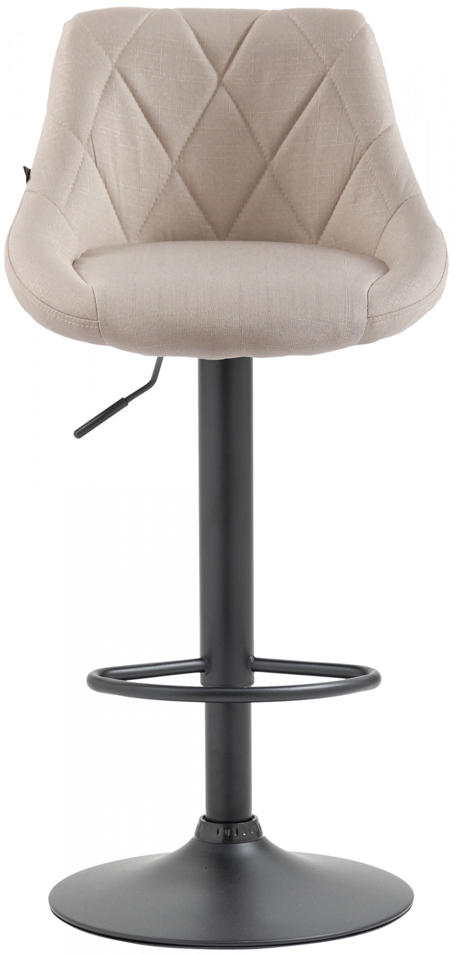 Barhocker Lazio Stoff schwarz, creme