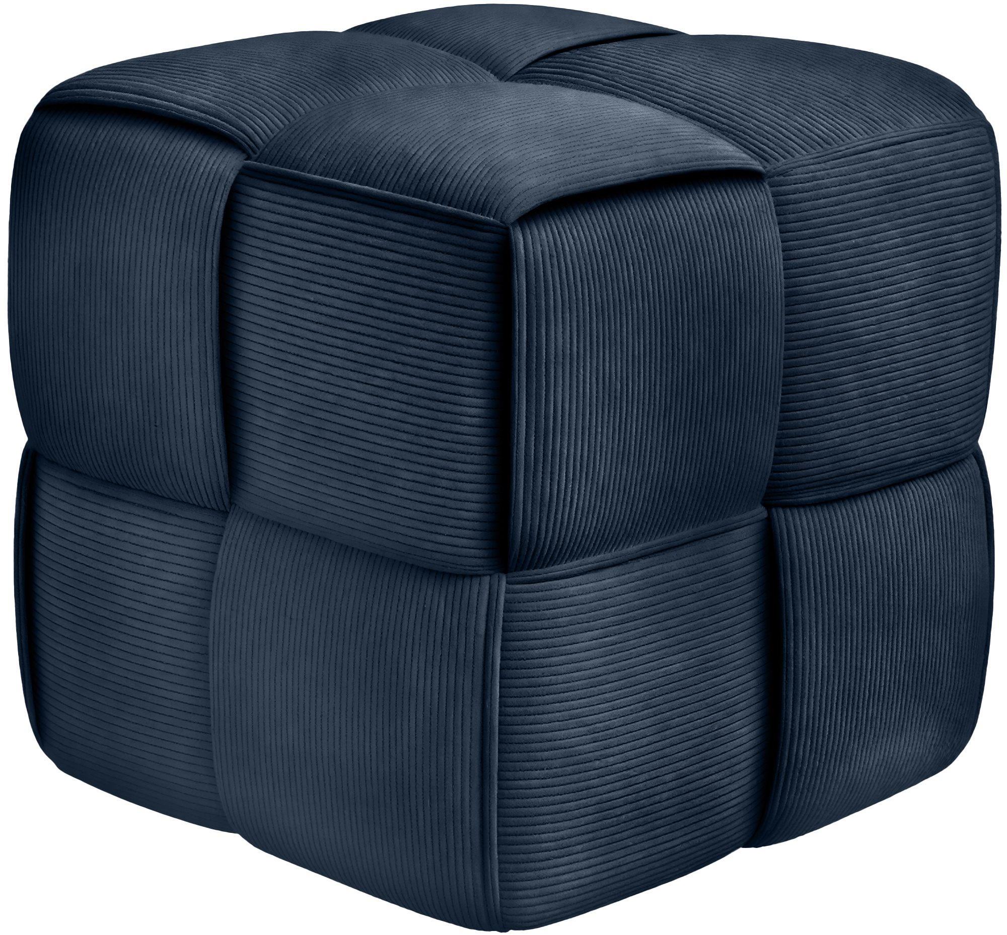 Sitzhocker Forinta Cord, dunkelblau