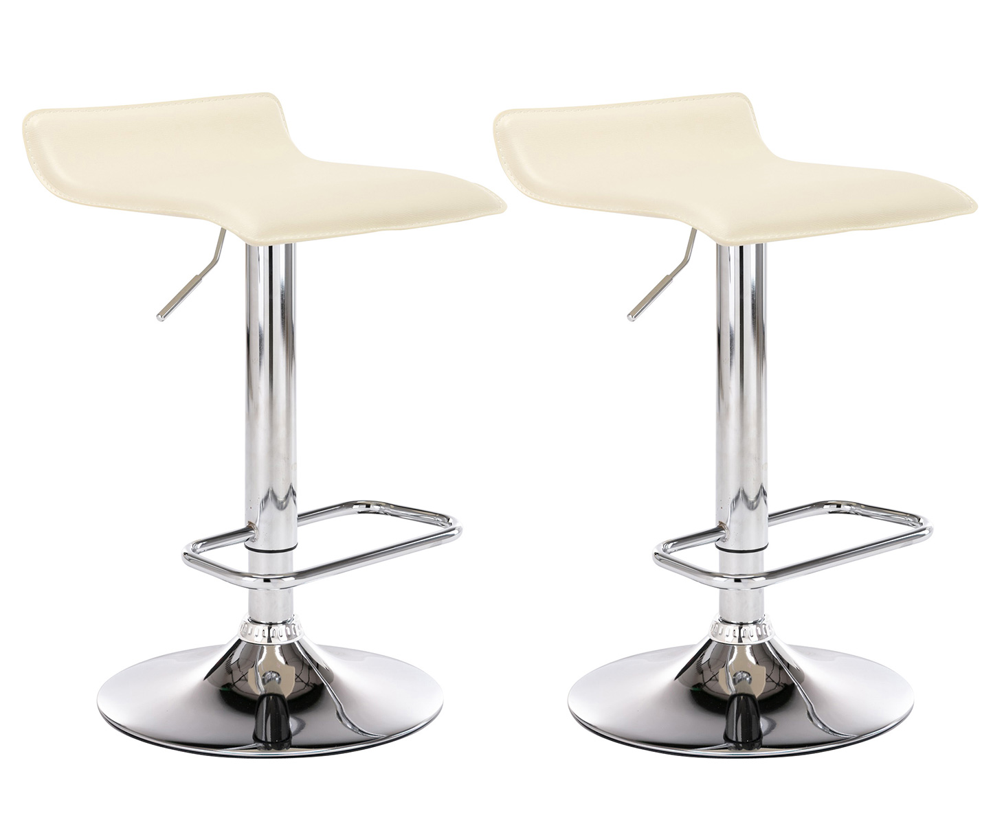 2er Set Barhocker Dyn, creme