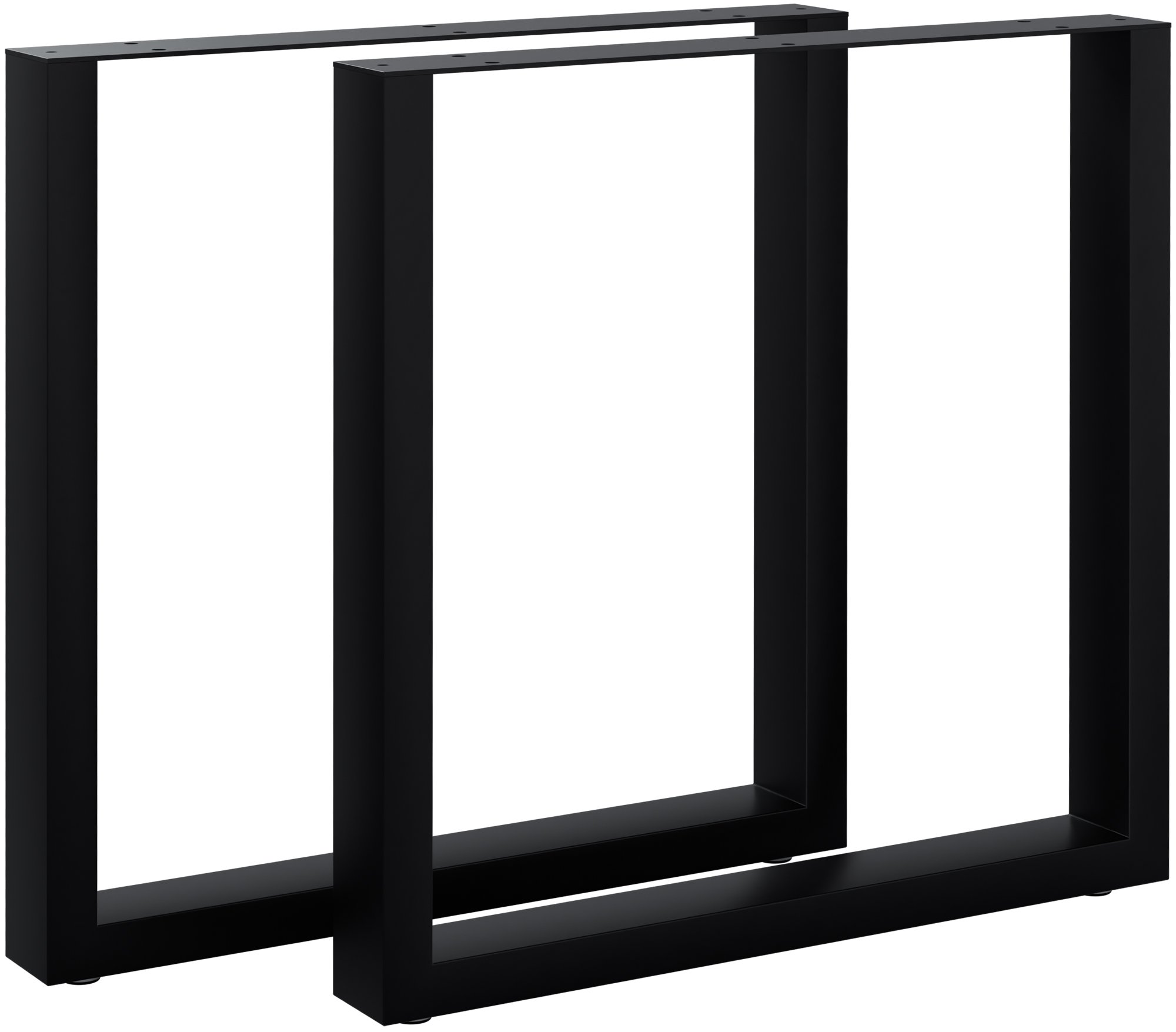 2x Tischbeine Ilkan, 70 cm, schwarz