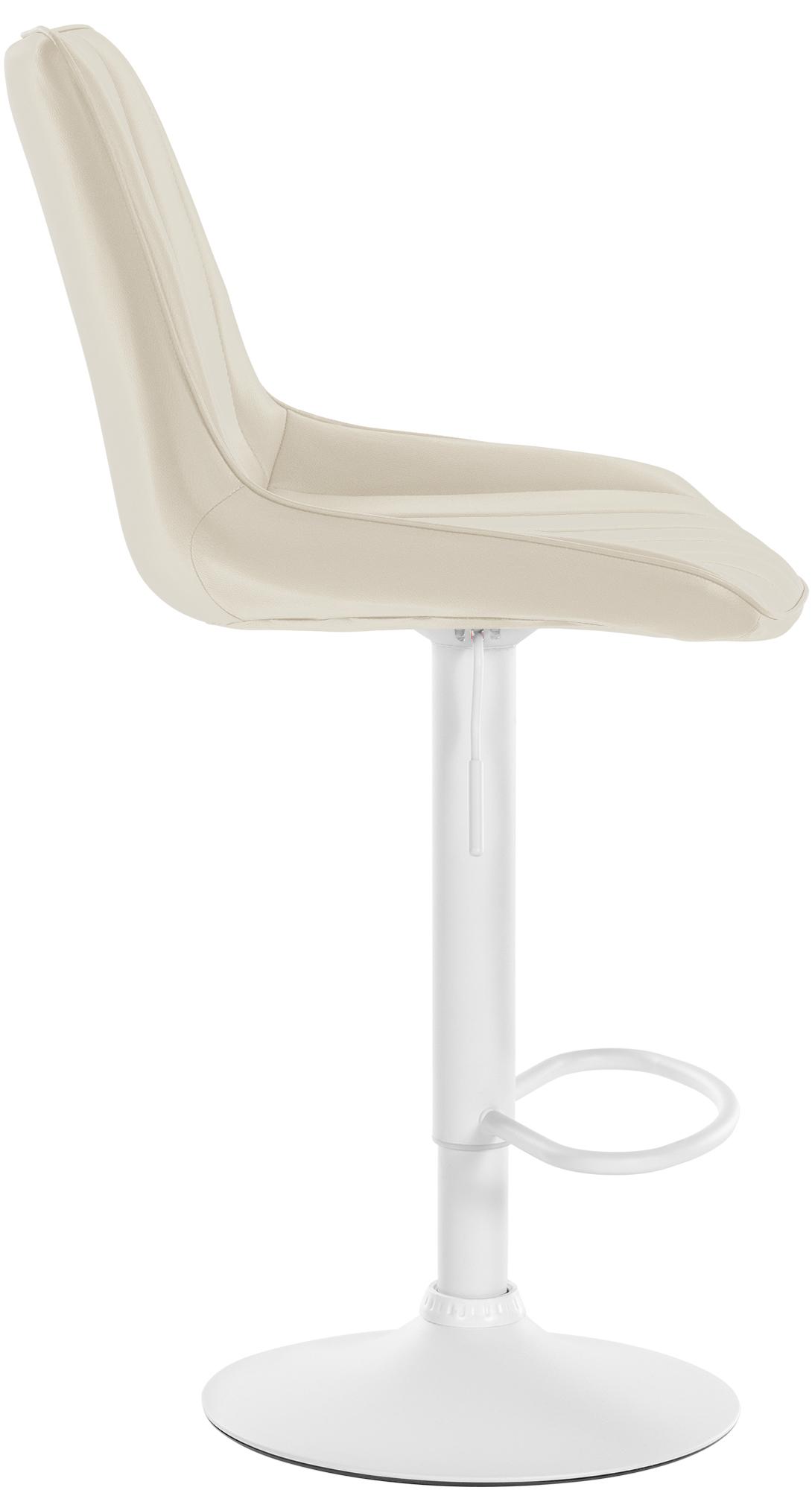 Barhocker Toni Kunstleder weiß, creme