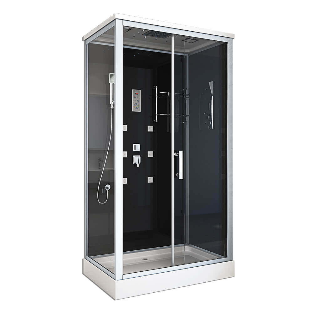 Duschkabine mit LED-Beleuchtung WAVE XL - 120 x 80 cm
